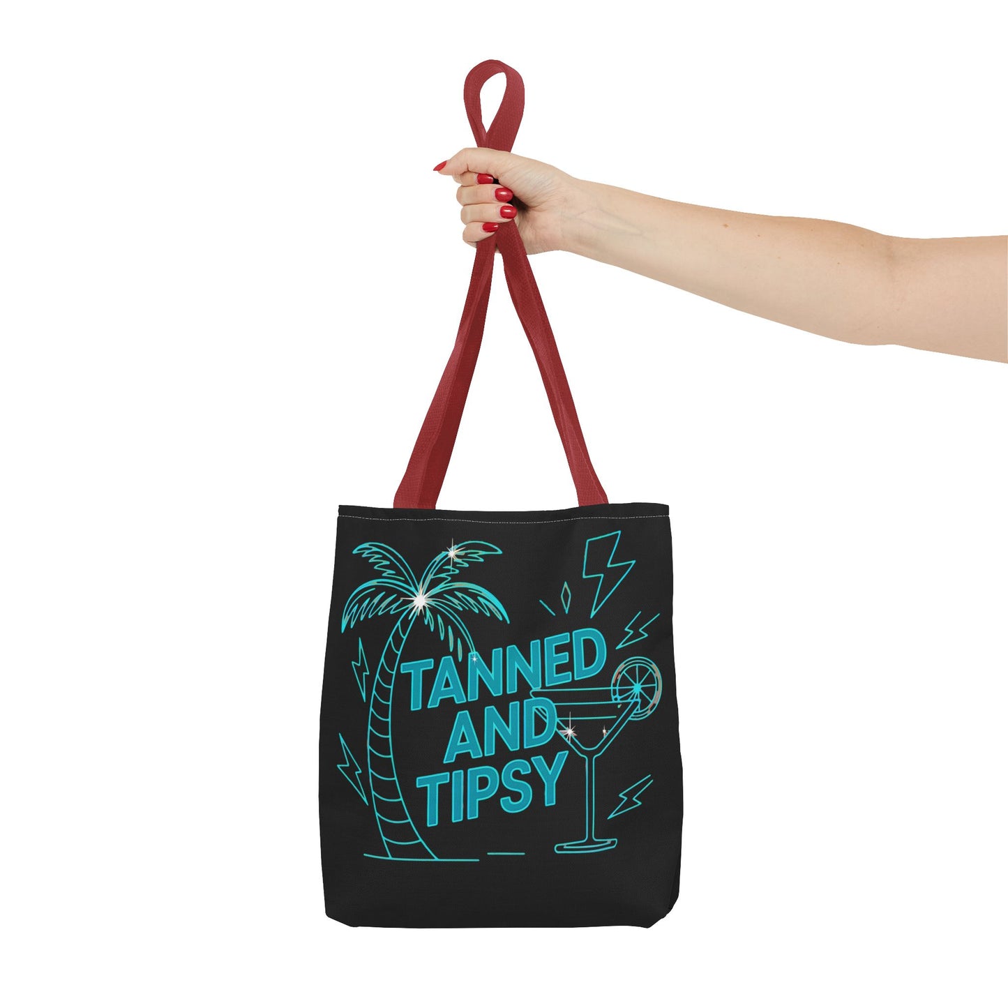 Tanned and Tipsy Tote Bag | Beach Bag, Summer Accessory, Travel Tote, Fun Gift, Poolside Essential