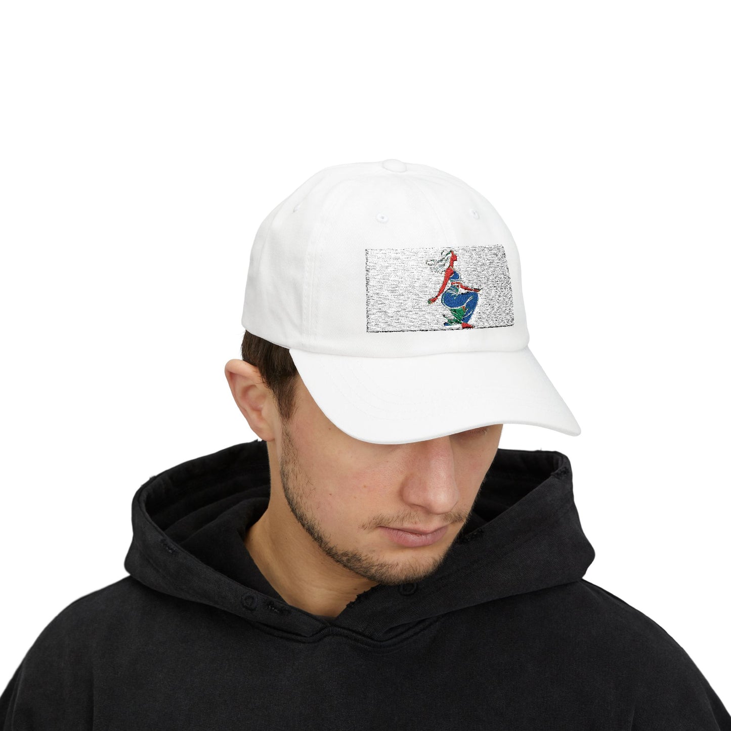 Retro Style Classic Dad Cap with Colorful Graphic Design