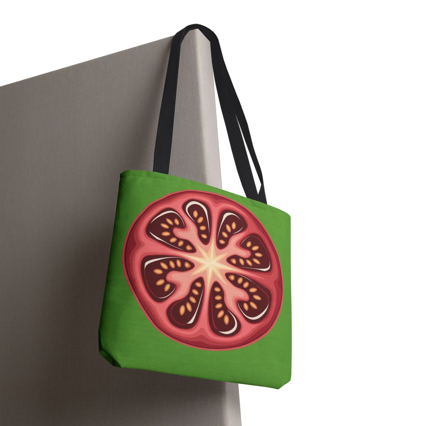 Vibrant Tomato Pattern Tote Bag - Grocery Bag, Reusable Shopping Bag, Eco-Friendly Tote, Farmhouse Decor, Gift for Gardeners