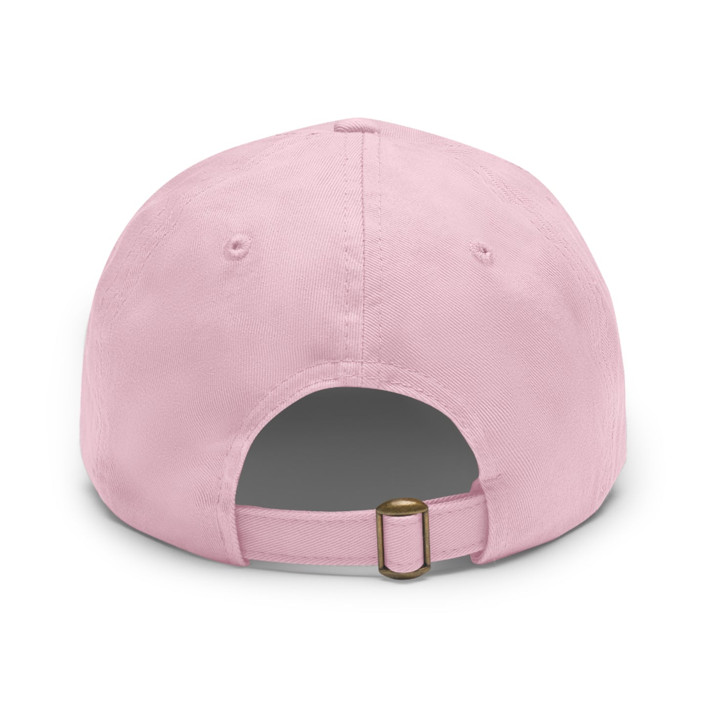 Custom Round Leather Patch Dad Hat for Casual Style