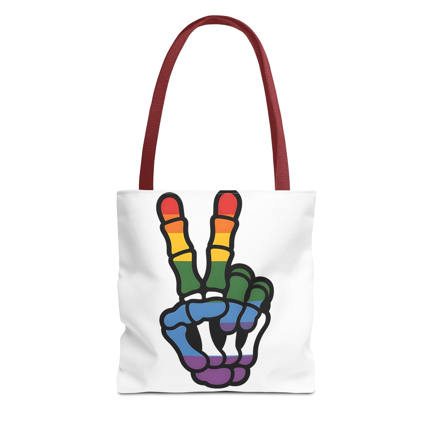 Rainbow Peace Tote Bag - Stylish Eco-Friendly Bag for Everyday Use
