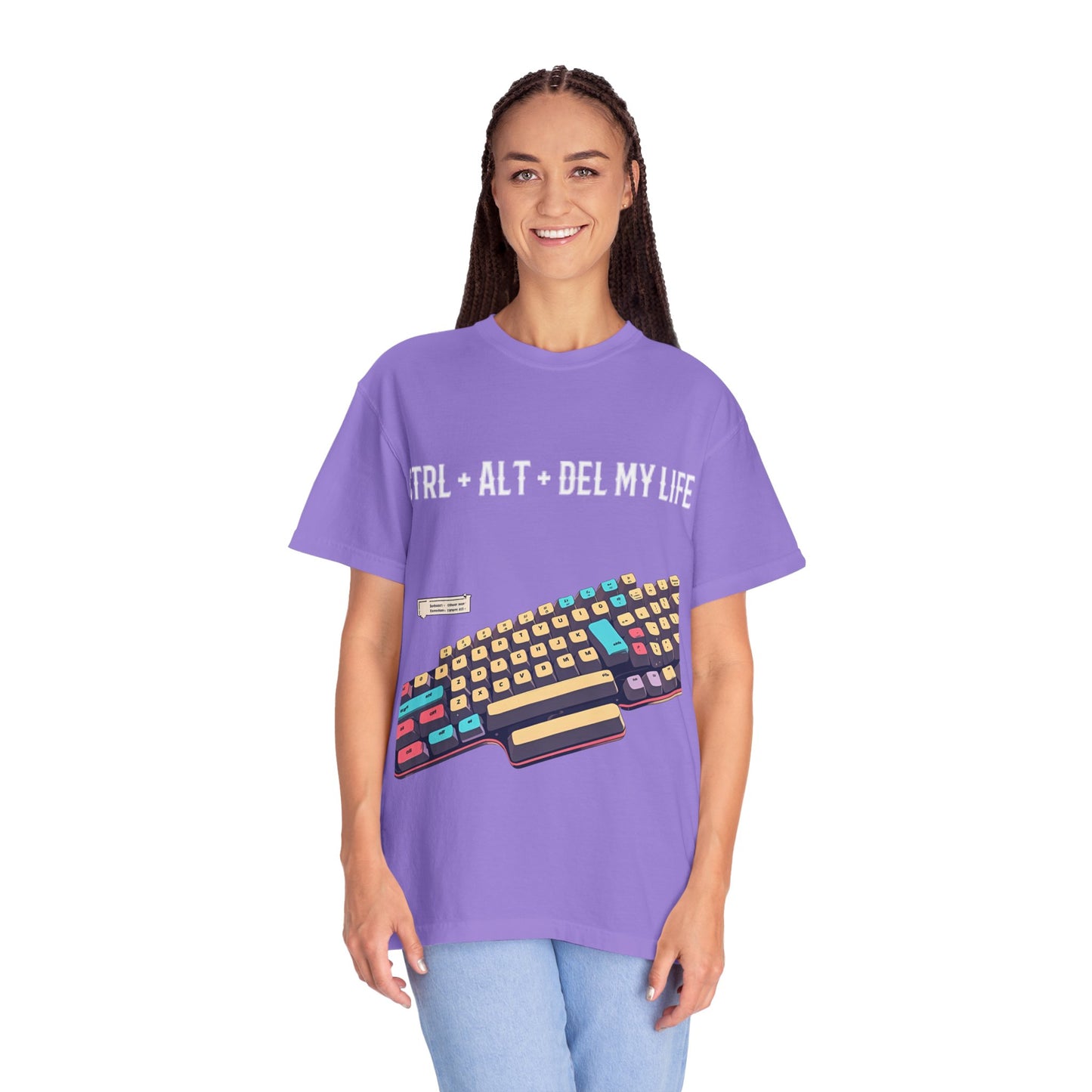 Humorous Tech T-Shirt - CTRL + ALT + DEL My Life, Geeky Gift, Casual Wear, Gamer Shirt, Unisex Tee