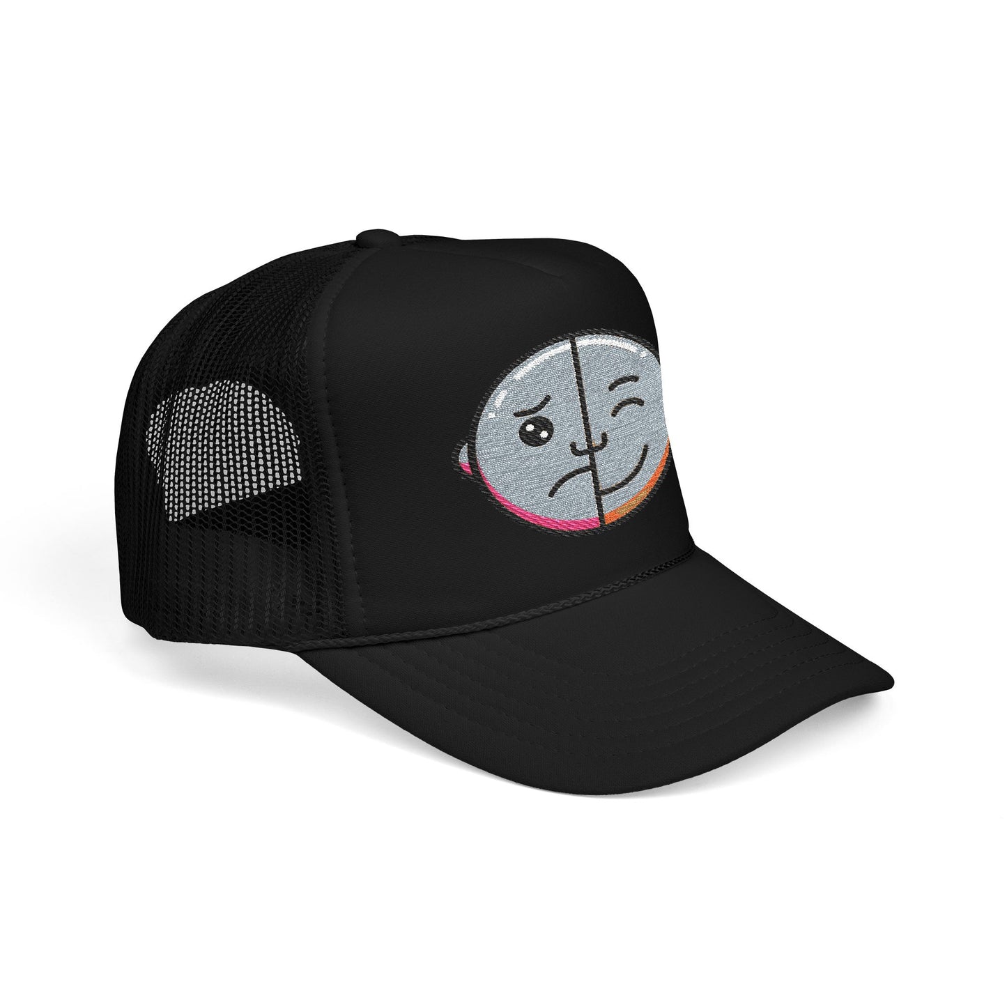 Embroidered Foam Trucker Hat, Adjustable Hat for Casual Style, Gift for Dad, Dad Hat, Trendy Accessory, Summer Fashion