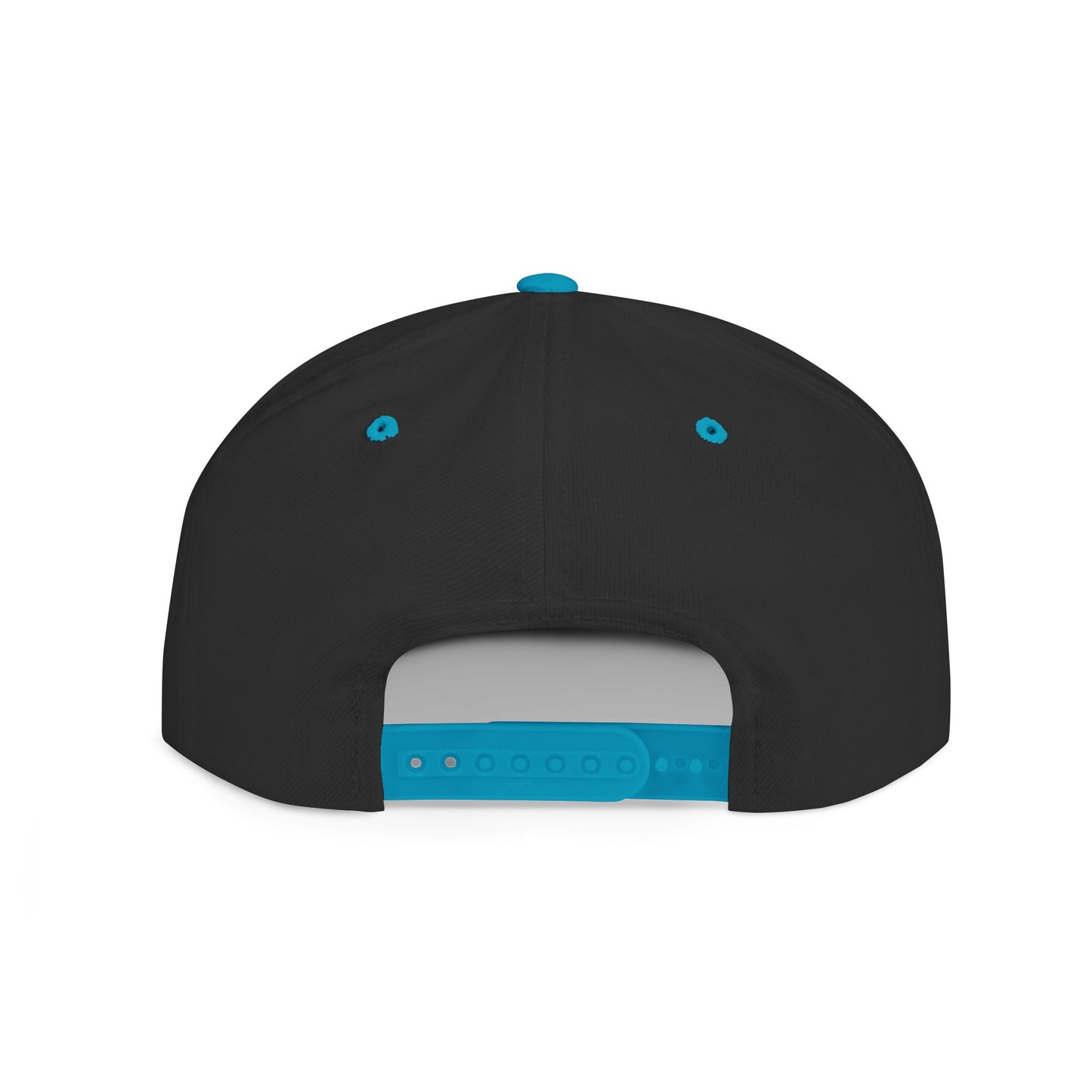 Lotus Flower Flat Bill Snapback Cap - Stylish & Versatile