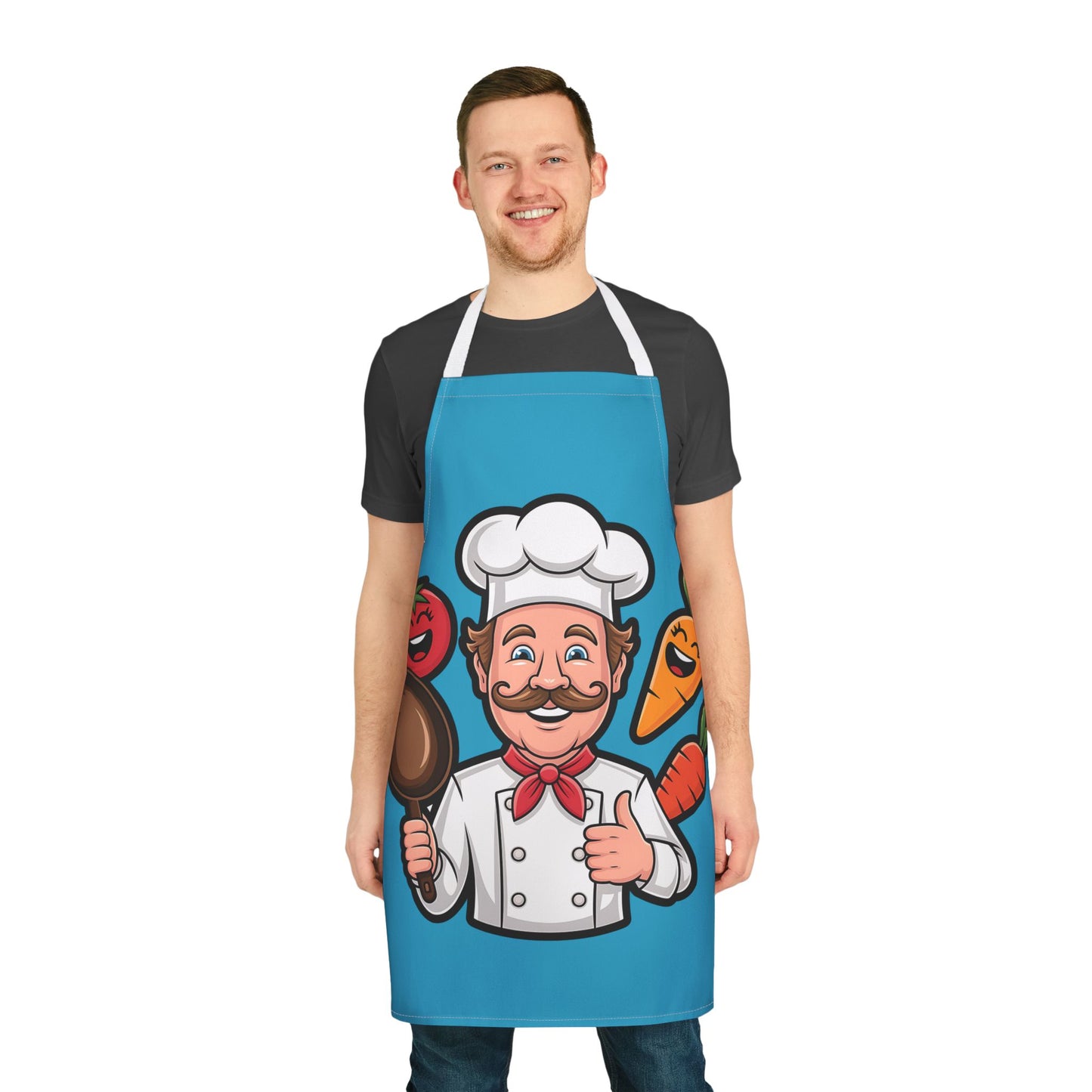 Playful Chef Apron with Colorful Straps | Fun Cooking Gift for Foodies, Home Cooks, Birthdays, Housewarming, Holidays