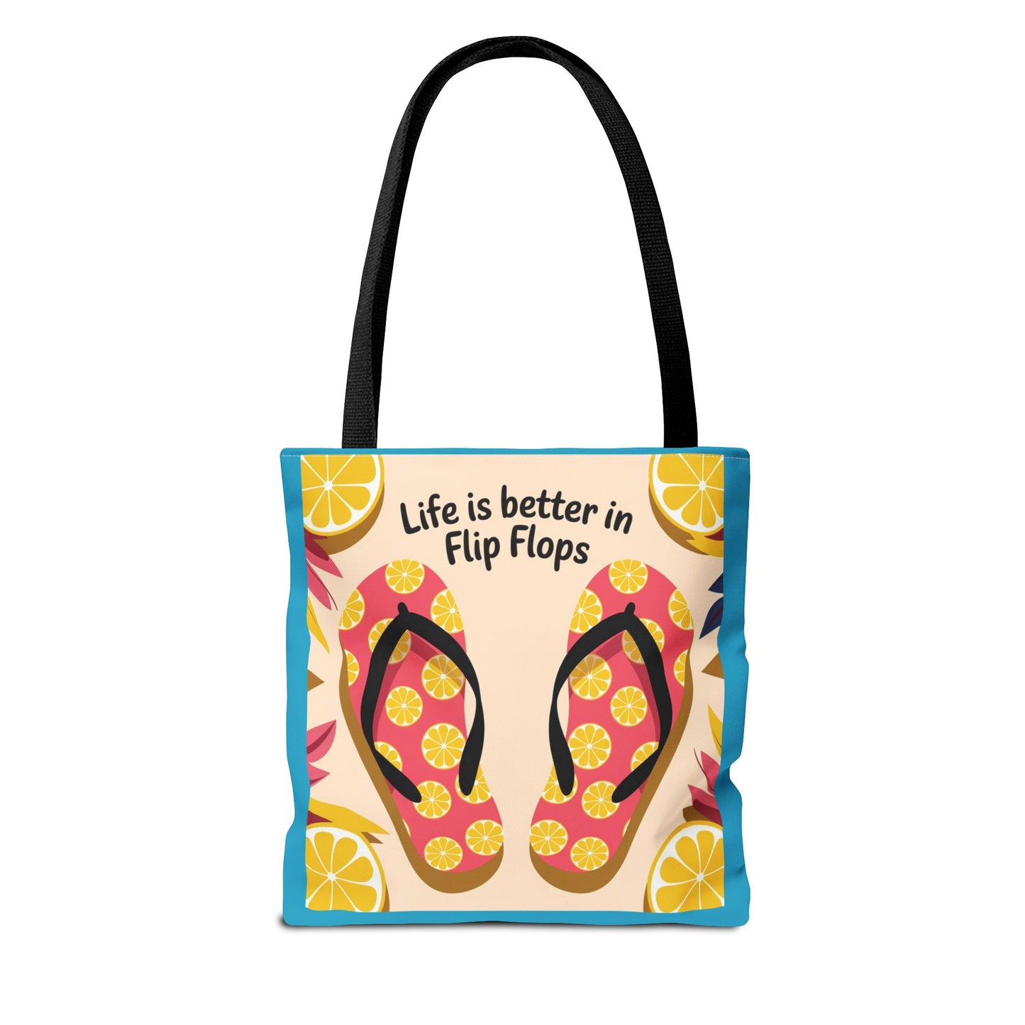 Beach Vibes Tote Bag - Summer Essentials, Fun Beach Accessory, Flip Flop Lover Gift, Vacation Tote, Relaxing Day Out