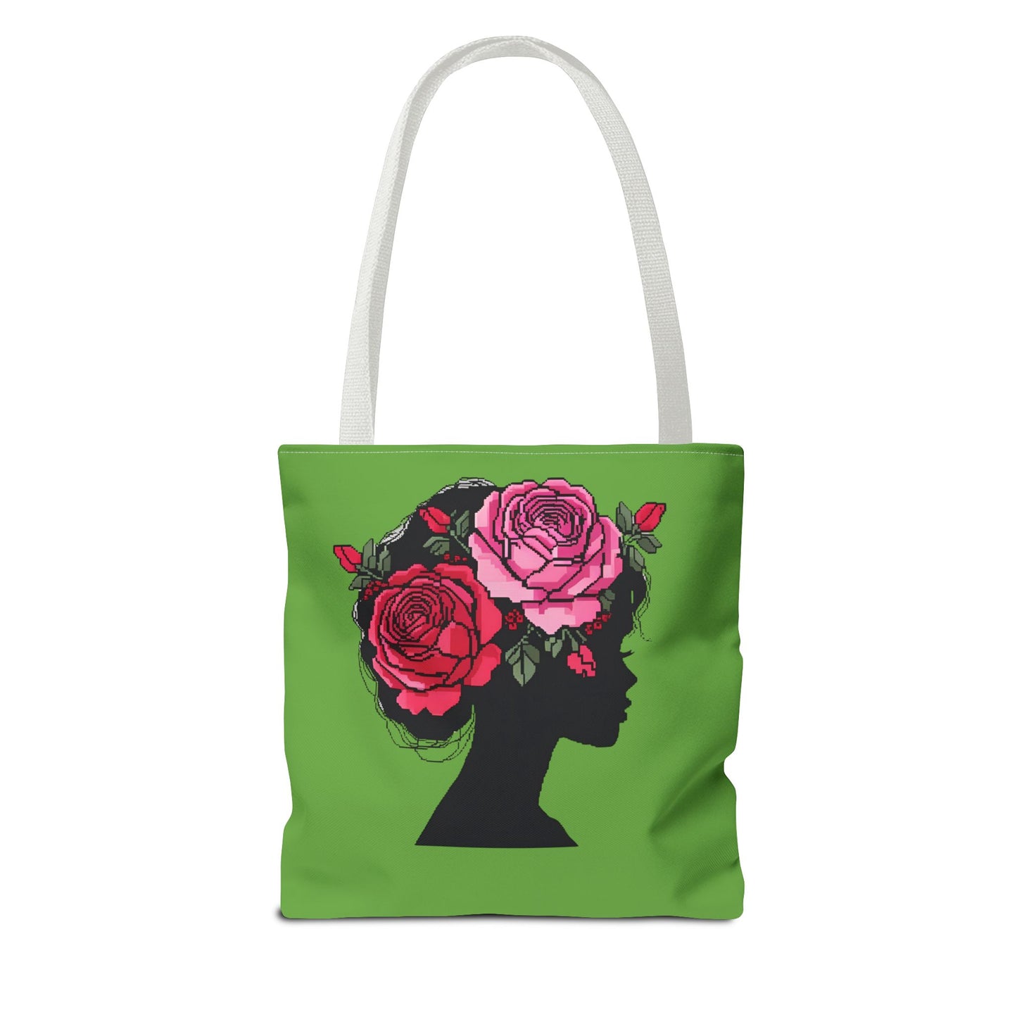 Floral Silhouette Tote Bag - Eco-Friendly, Stylish, Gifts for Her, Travel Essential, Canvas Shopper