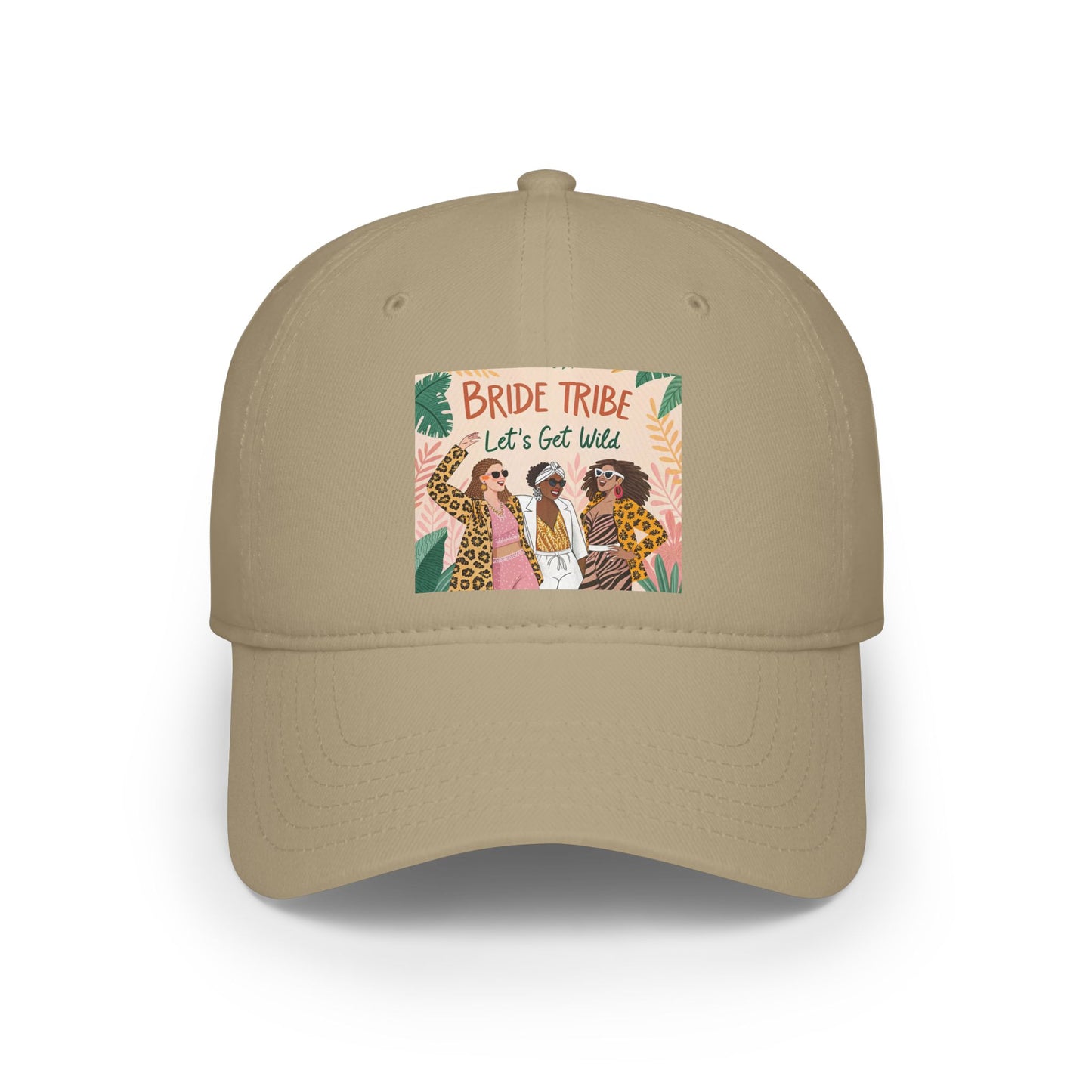Bride Tribe Low Profile Baseball Cap - Let's Get Wild Design