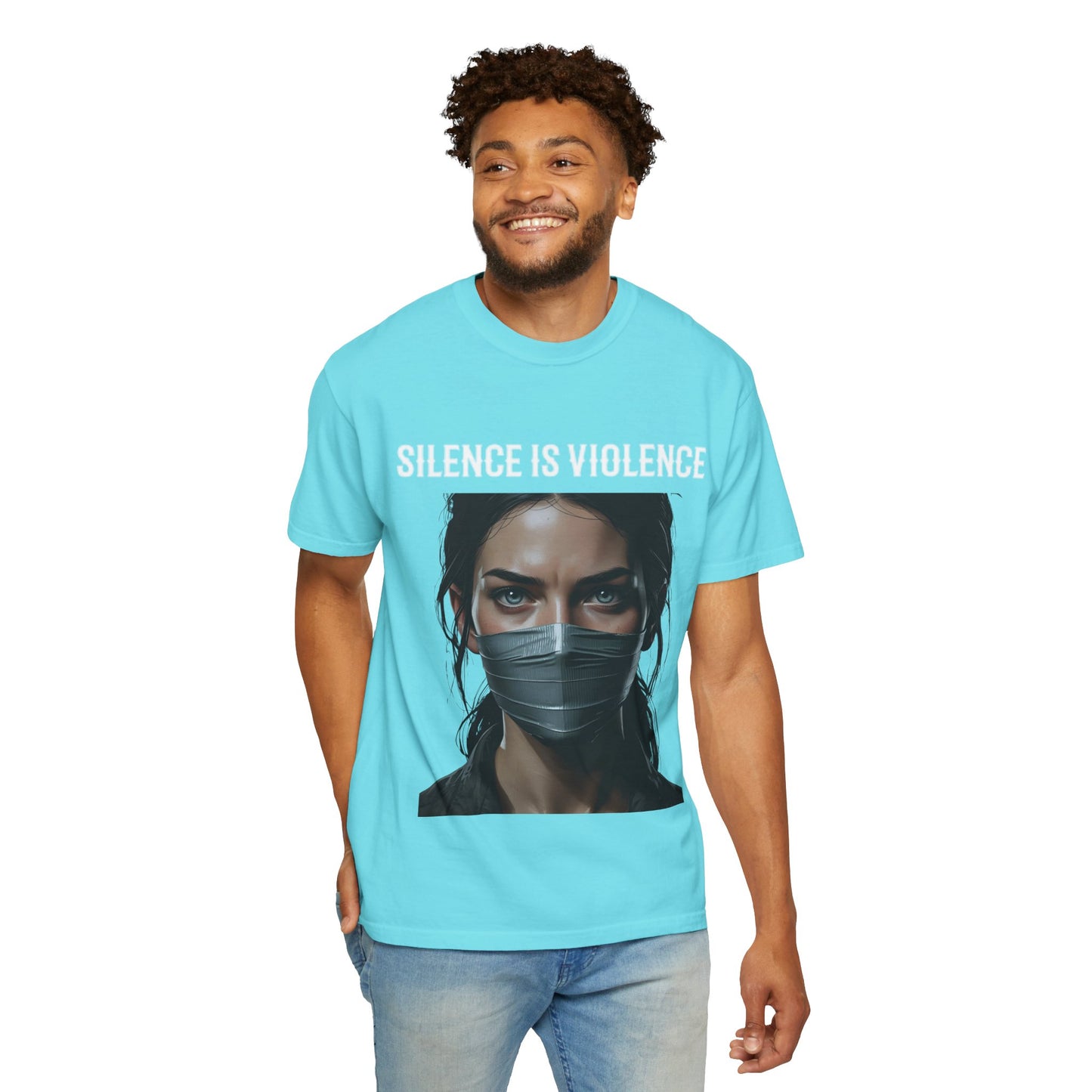 Silence Is Violence Unisex Garment-Dyed T-Shirt, Activist Apparel, Social Justice Tee, Gift for Change-makers, Comfortable Everyday Wear