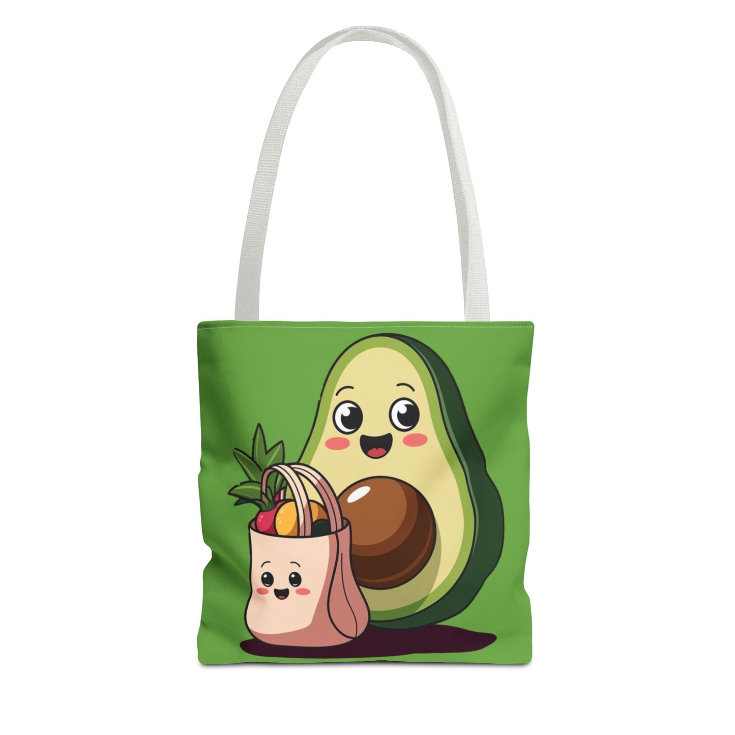Cute Avocado Tote Bag, Eco-Friendly Shopping, Gift for Foodies, Farmers Market, Fun and Quirky
