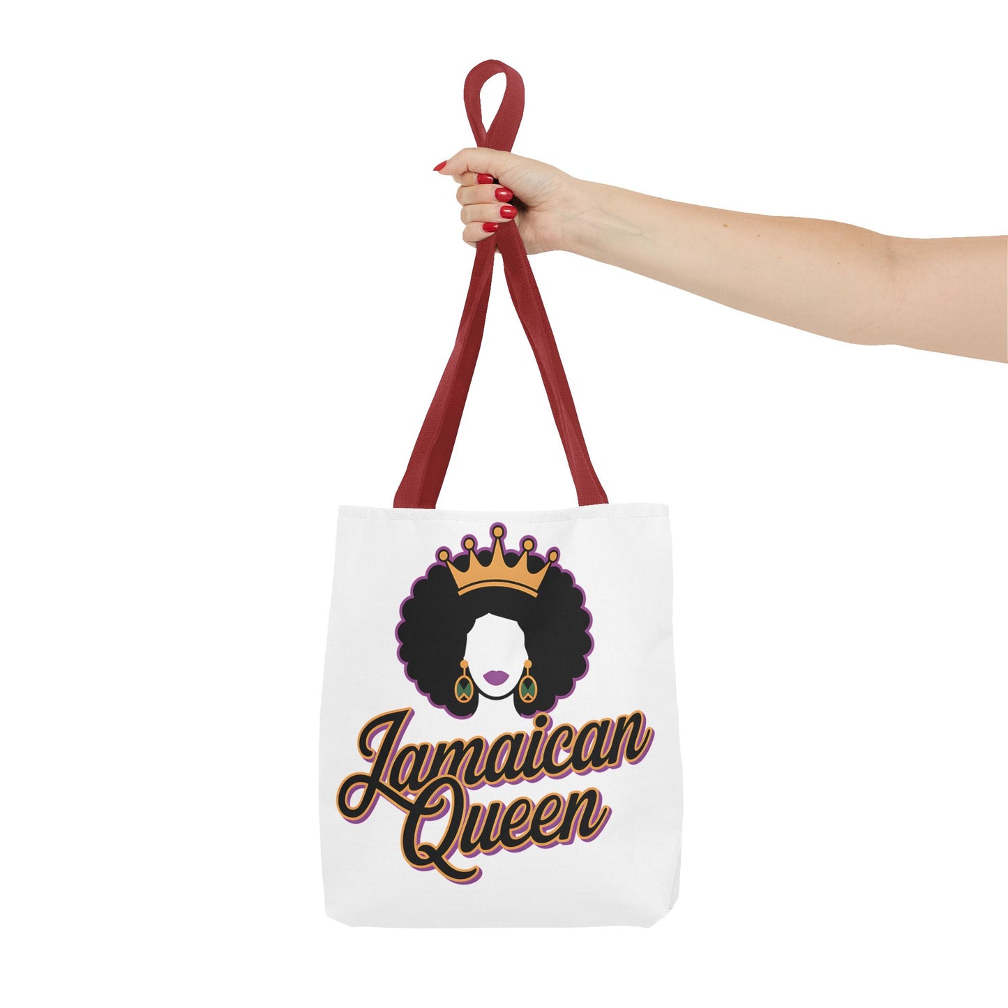 Jamaican Queen Tote Bag - Stylish Canvas Bag for Proud Heritage