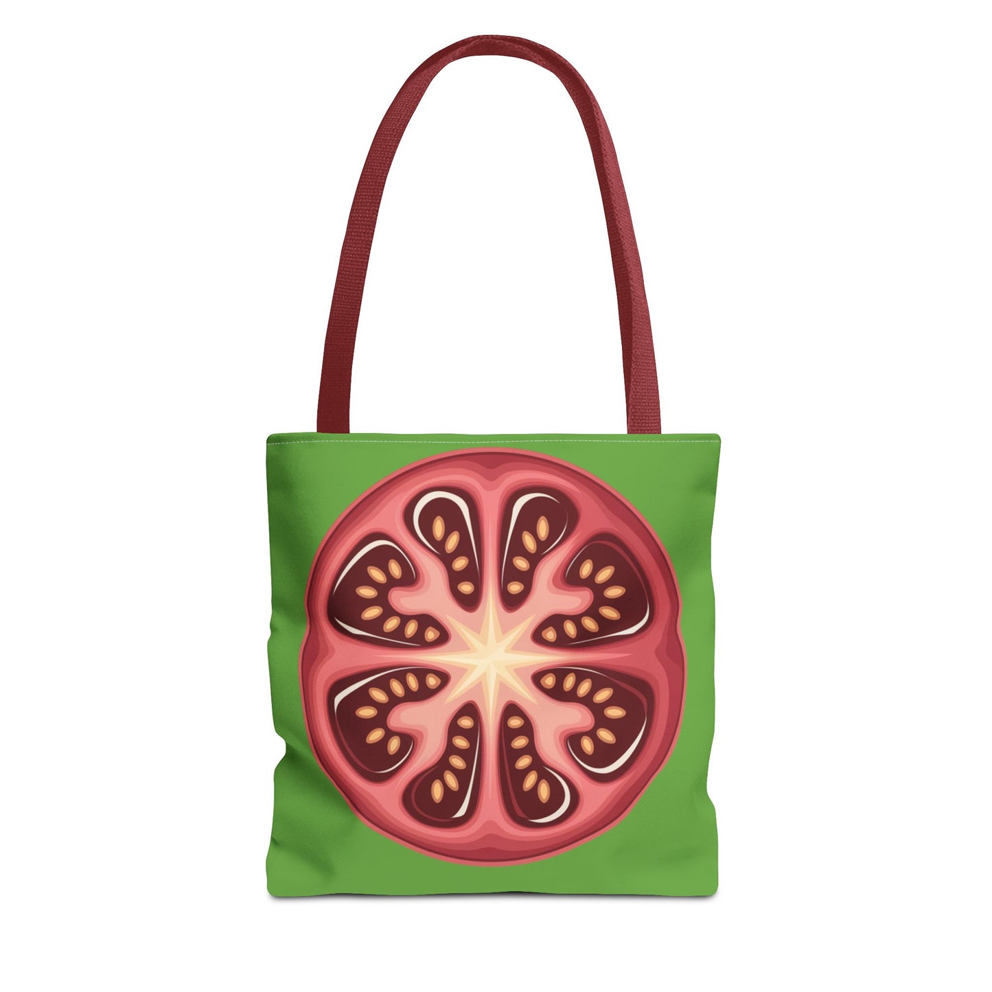 Vibrant Tomato Pattern Tote Bag - Grocery Bag, Reusable Shopping Bag, Eco-Friendly Tote, Farmhouse Decor, Gift for Gardeners