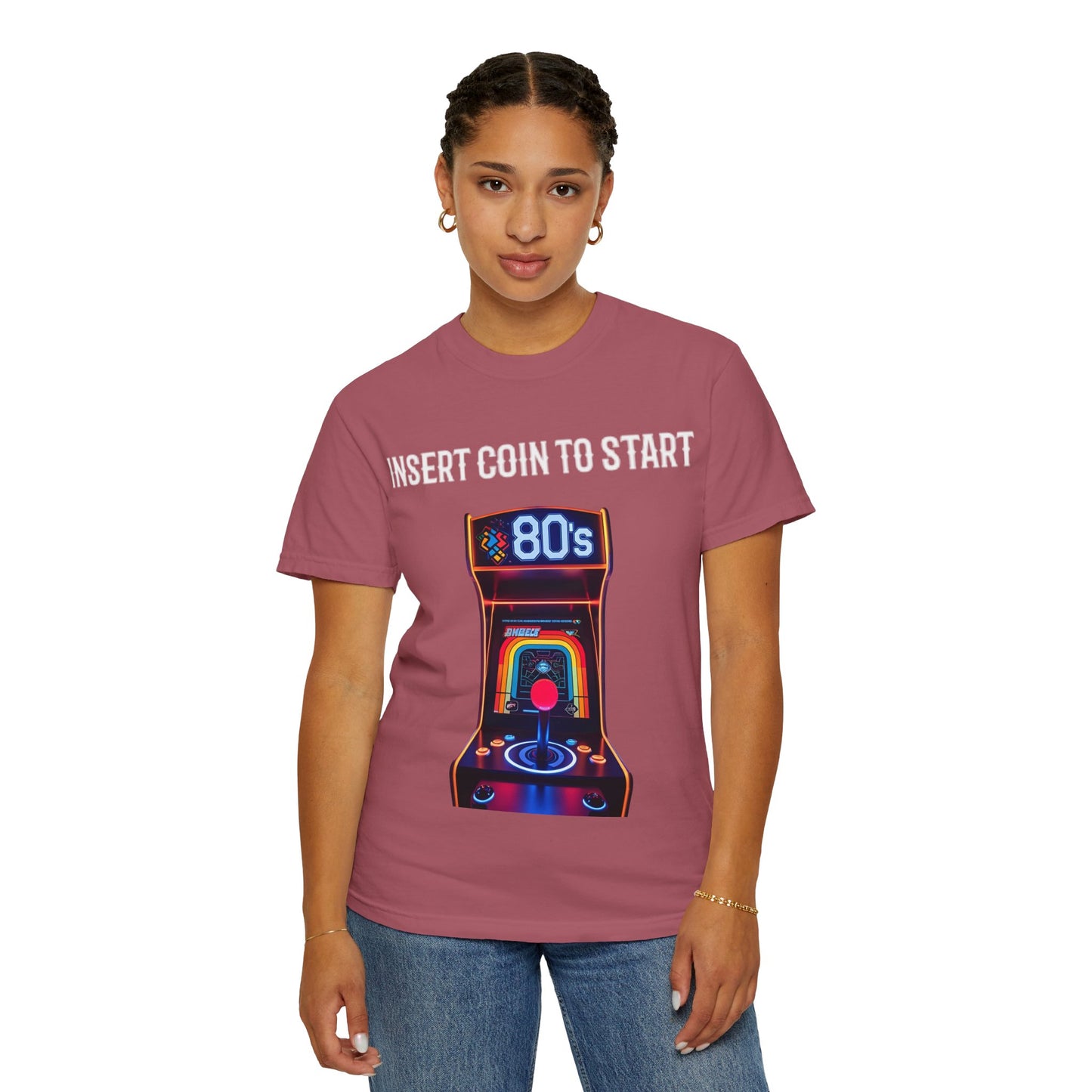 Retro Arcade 80s T-Shirt, Vintage Gaming Apparel, Unisex Graphic Tee, Nostalgic Gift for Gamers, Perfect for Retro Parties