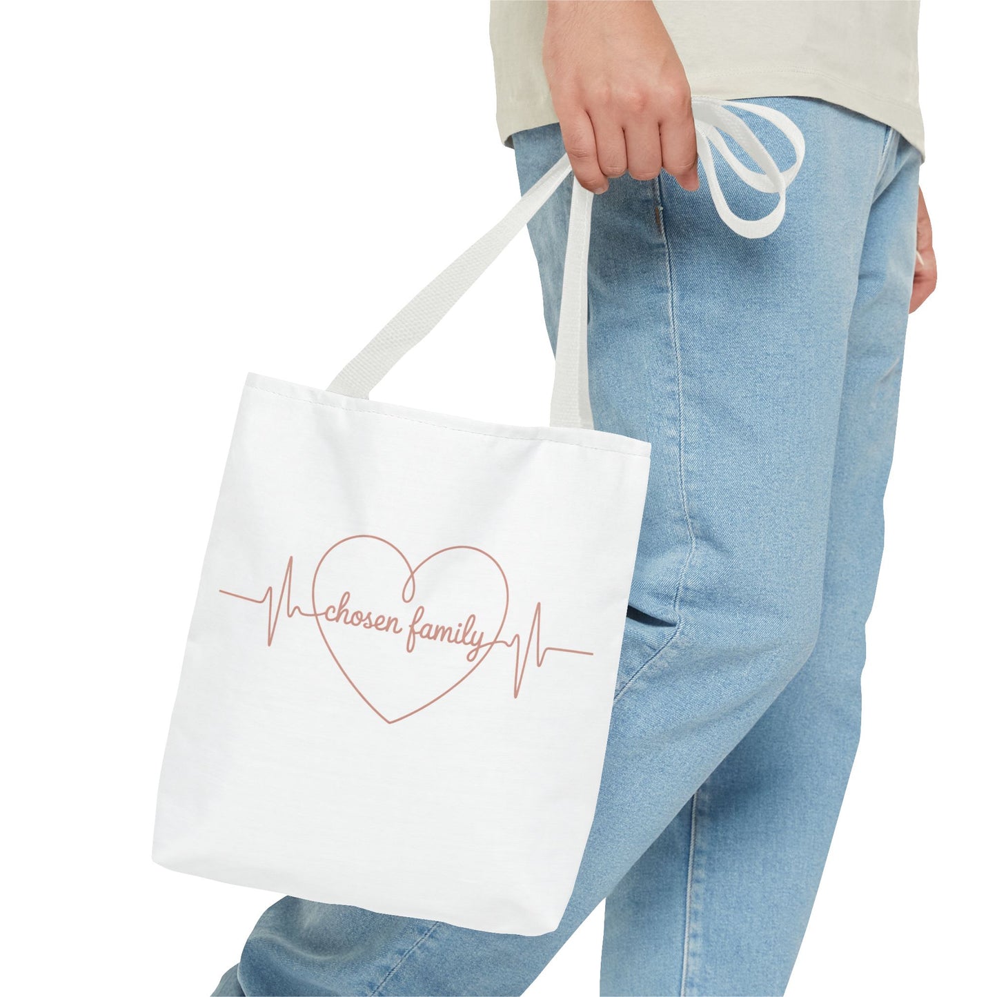 Heartbeat 'Chosen Family' Tote Bag - Perfect Gift for Loved Ones