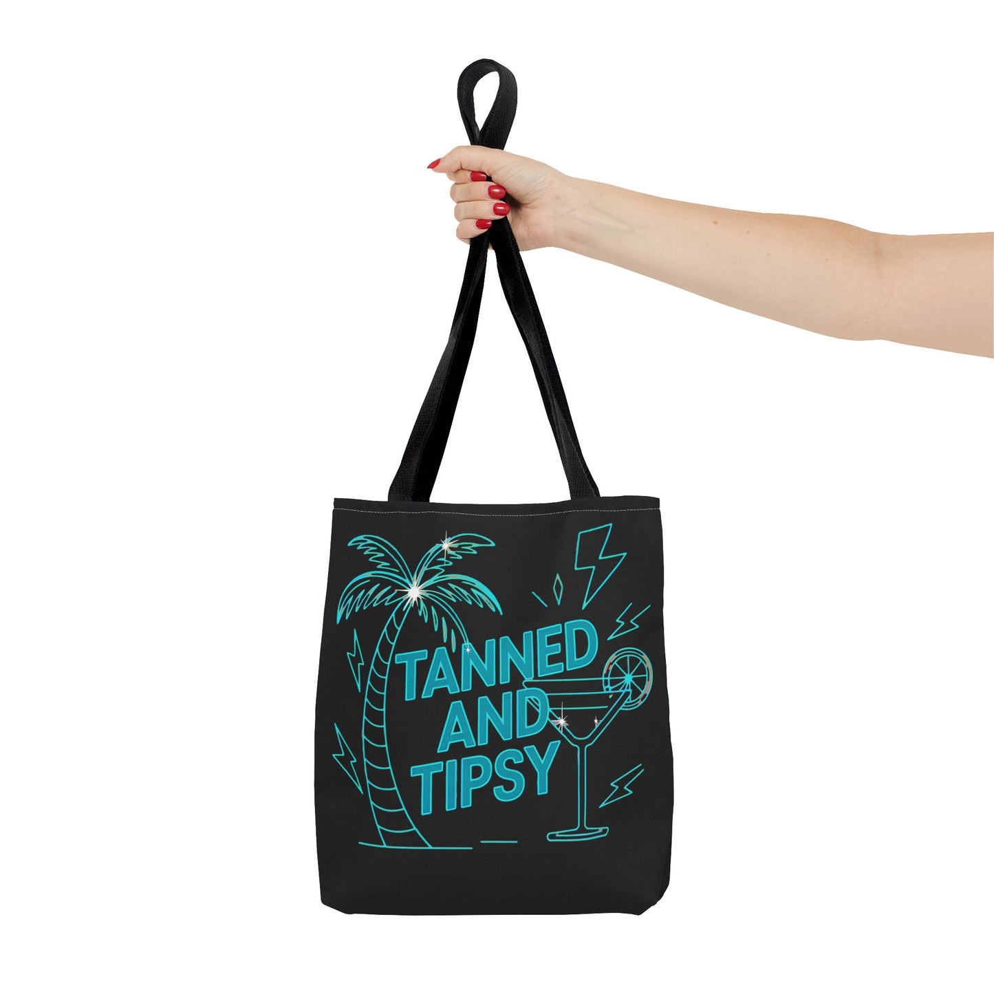 Tanned and Tipsy Tote Bag | Beach Bag, Summer Accessory, Travel Tote, Fun Gift, Poolside Essential