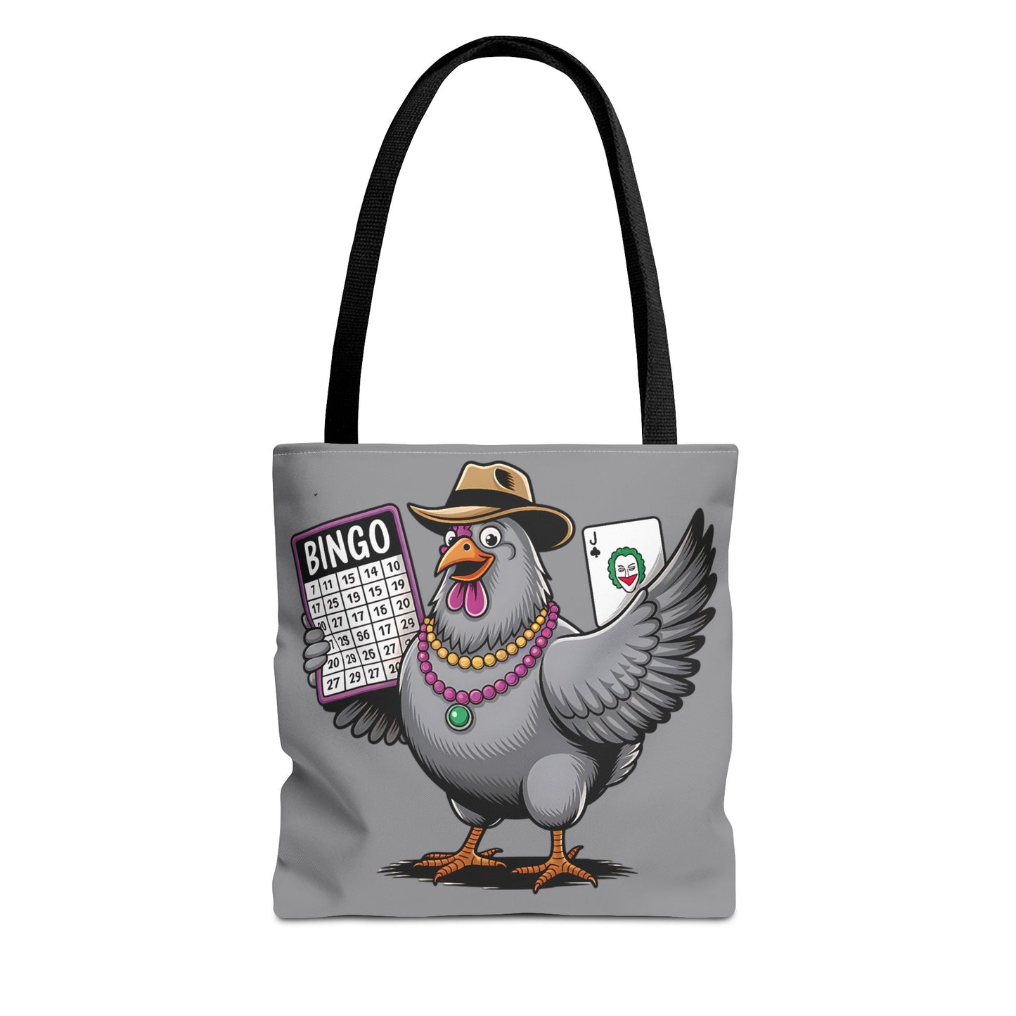 Bingo Pigeon Tote Bag | Fun Game Night Accessory, Beach Bag, Casual Everyday Bag, Gift for Gamers, Quirky Animal Tote