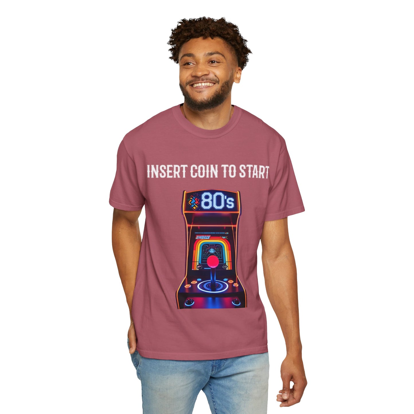 Retro Arcade 80s T-Shirt, Vintage Gaming Apparel, Unisex Graphic Tee, Nostalgic Gift for Gamers, Perfect for Retro Parties