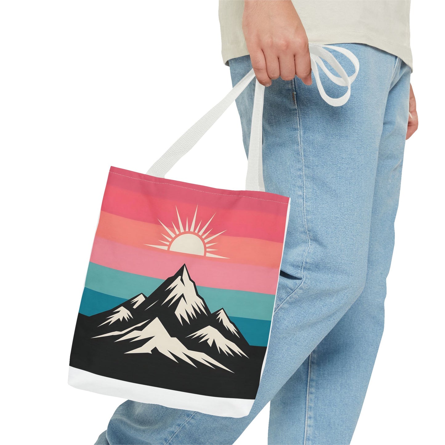 Mountain Sunrise Tote Bag - Stylish Eco-Friendly Carryall for Nature Lovers