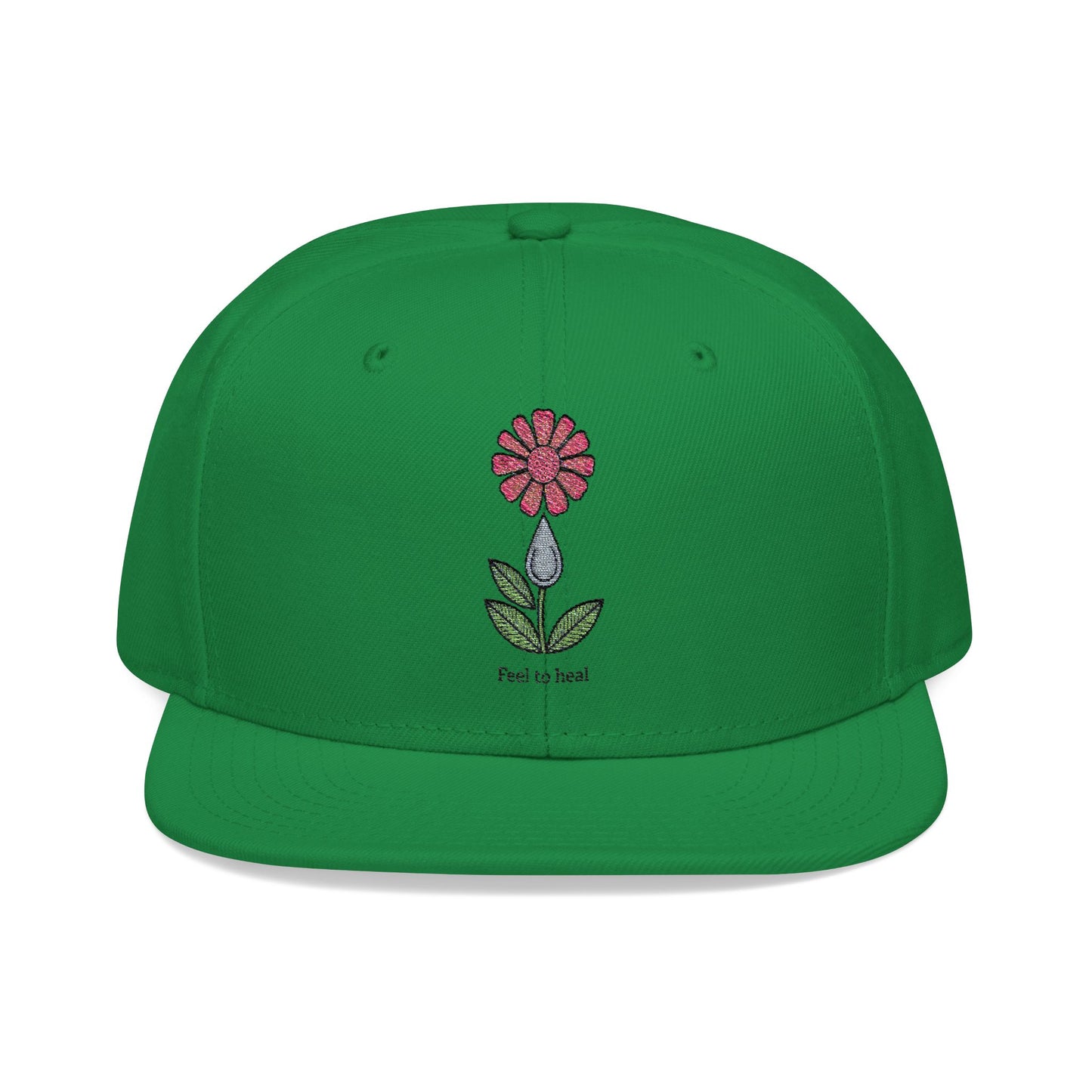 Embroidered Flower Snapback Cap, Casual Hat, Floral Cap, Outdoor Accessories, Summer Style, Perfect Gift for Flower Lovers
