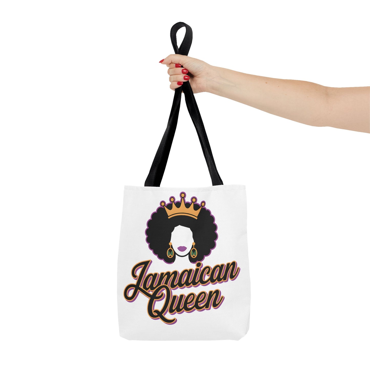 Jamaican Queen Tote Bag - Stylish Canvas Bag for Proud Heritage