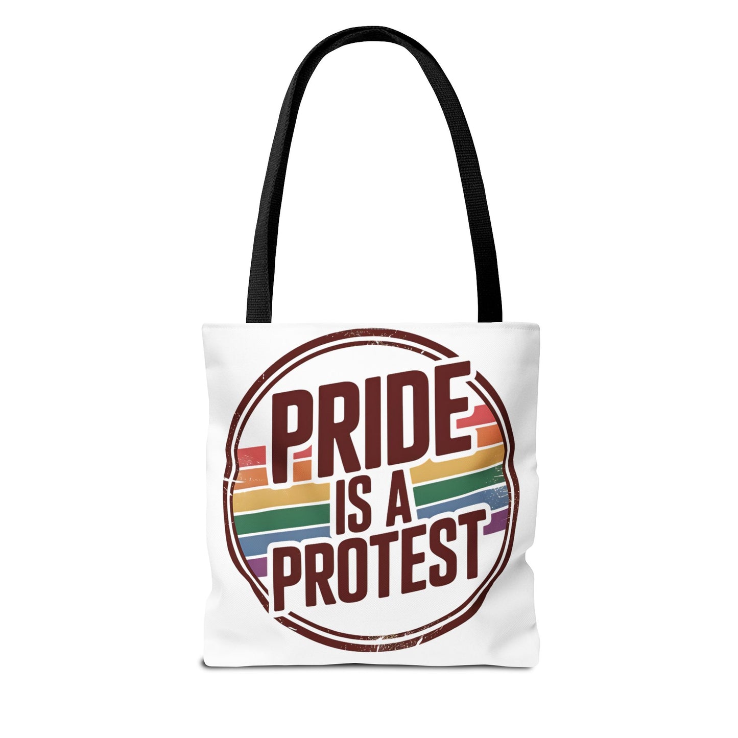 Pride Is A Protest Tote Bag - Eco-Friendly Carryall for LGBTQ+ Activism