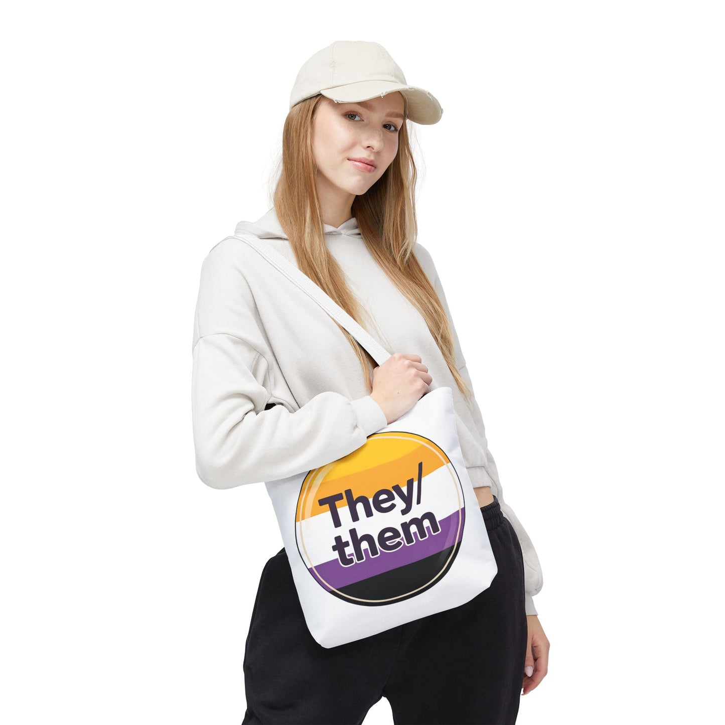 They/Them Pride Tote Bag - Inclusive Statement Accessory