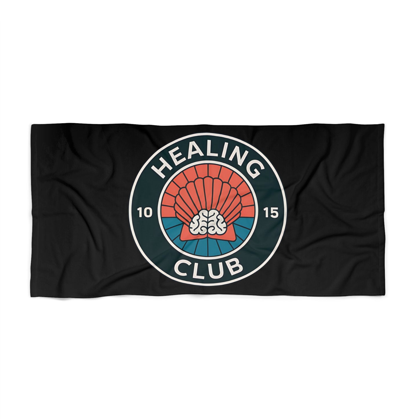 Healing Club Beach Towel, Summer Accessory, Gift for Beach Lovers, Travel Essential, Poolside Relaxation, Healing Vibe