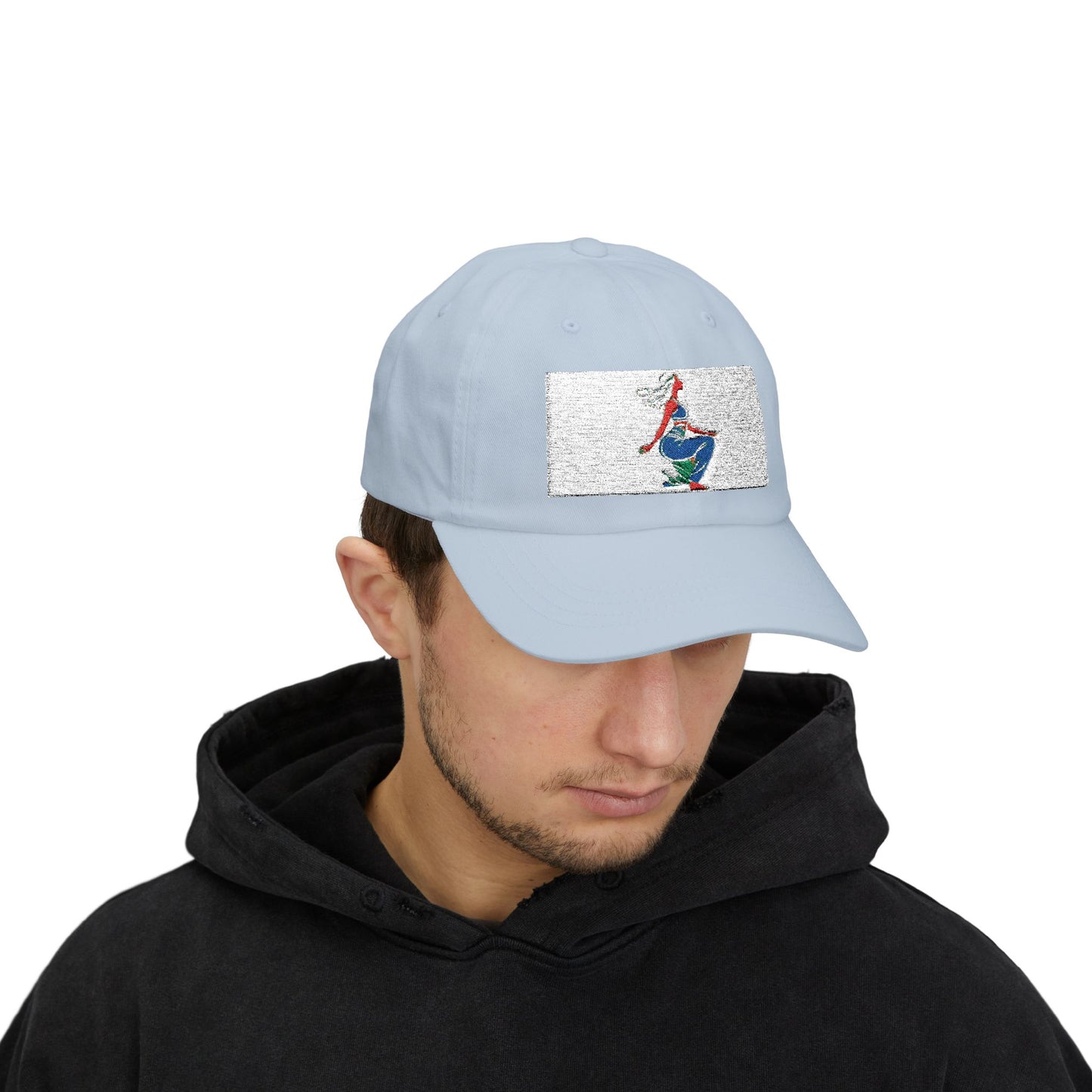 Retro Style Classic Dad Cap with Colorful Graphic Design