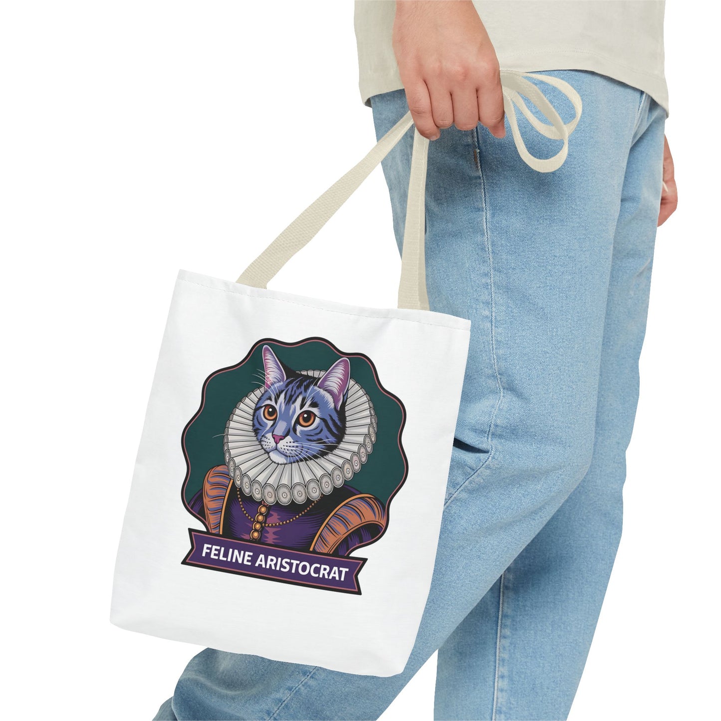 Feline Aristocrat Tote Bag – Stylish Cat Lover's Accessory