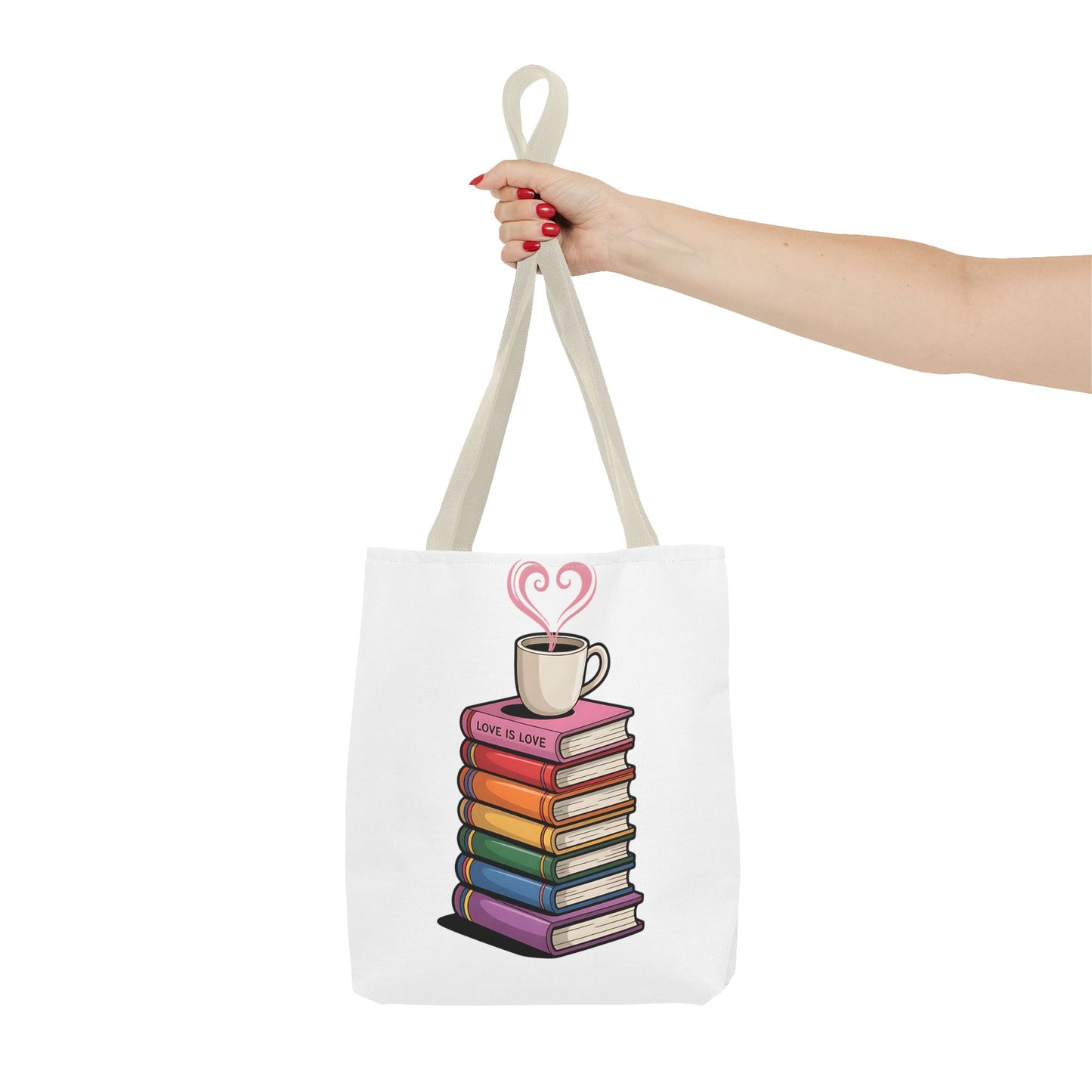 Love is Love Book Tote Bag - Cute Literary Design for Book Lovers