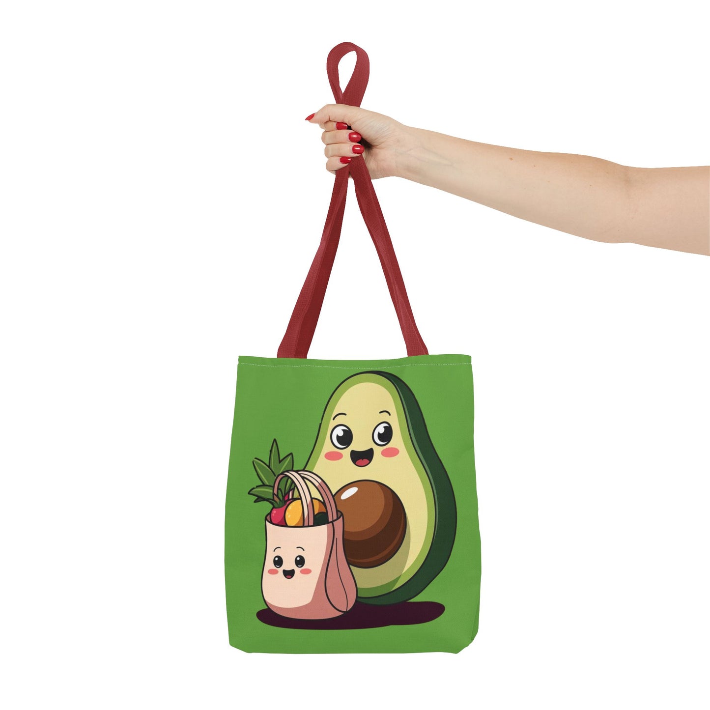 Cute Avocado Tote Bag, Eco-Friendly Shopping, Gift for Foodies, Farmers Market, Fun and Quirky