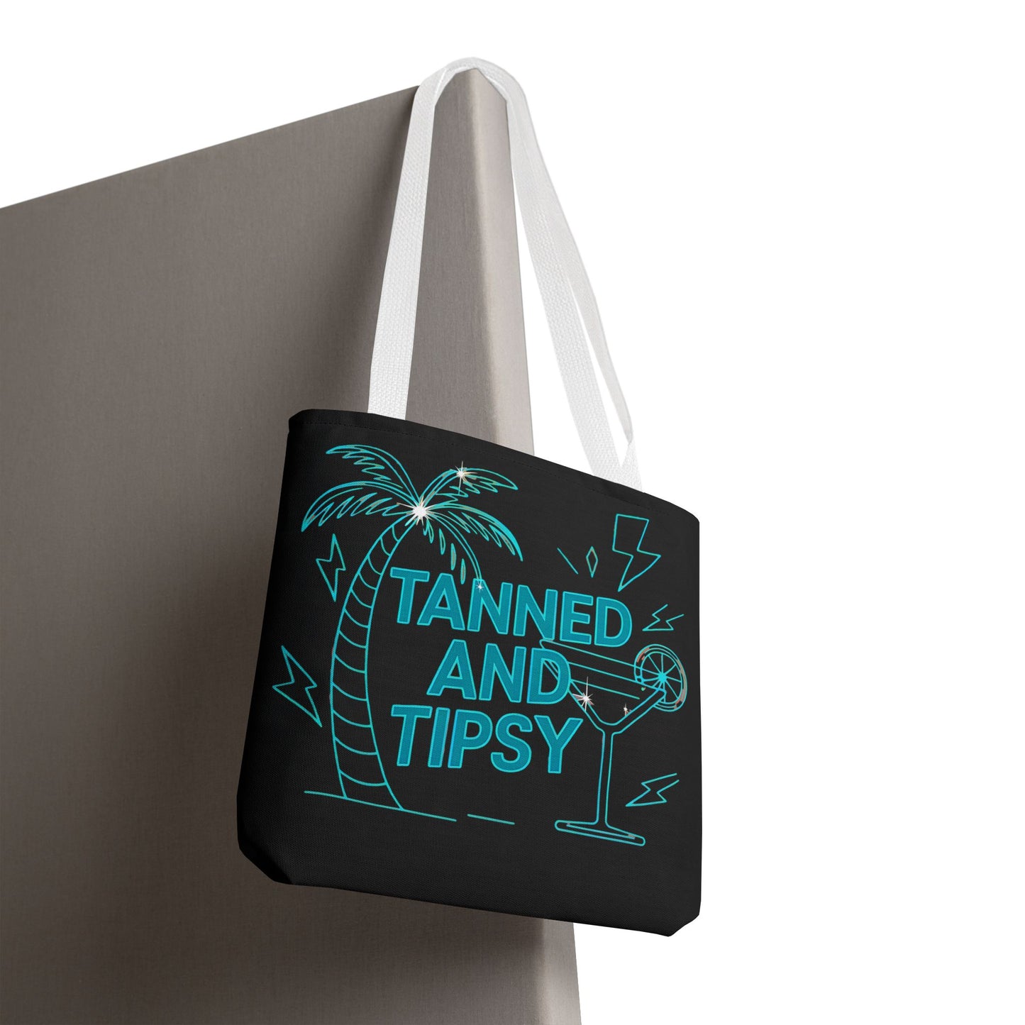 Tanned and Tipsy Tote Bag | Beach Bag, Summer Accessory, Travel Tote, Fun Gift, Poolside Essential