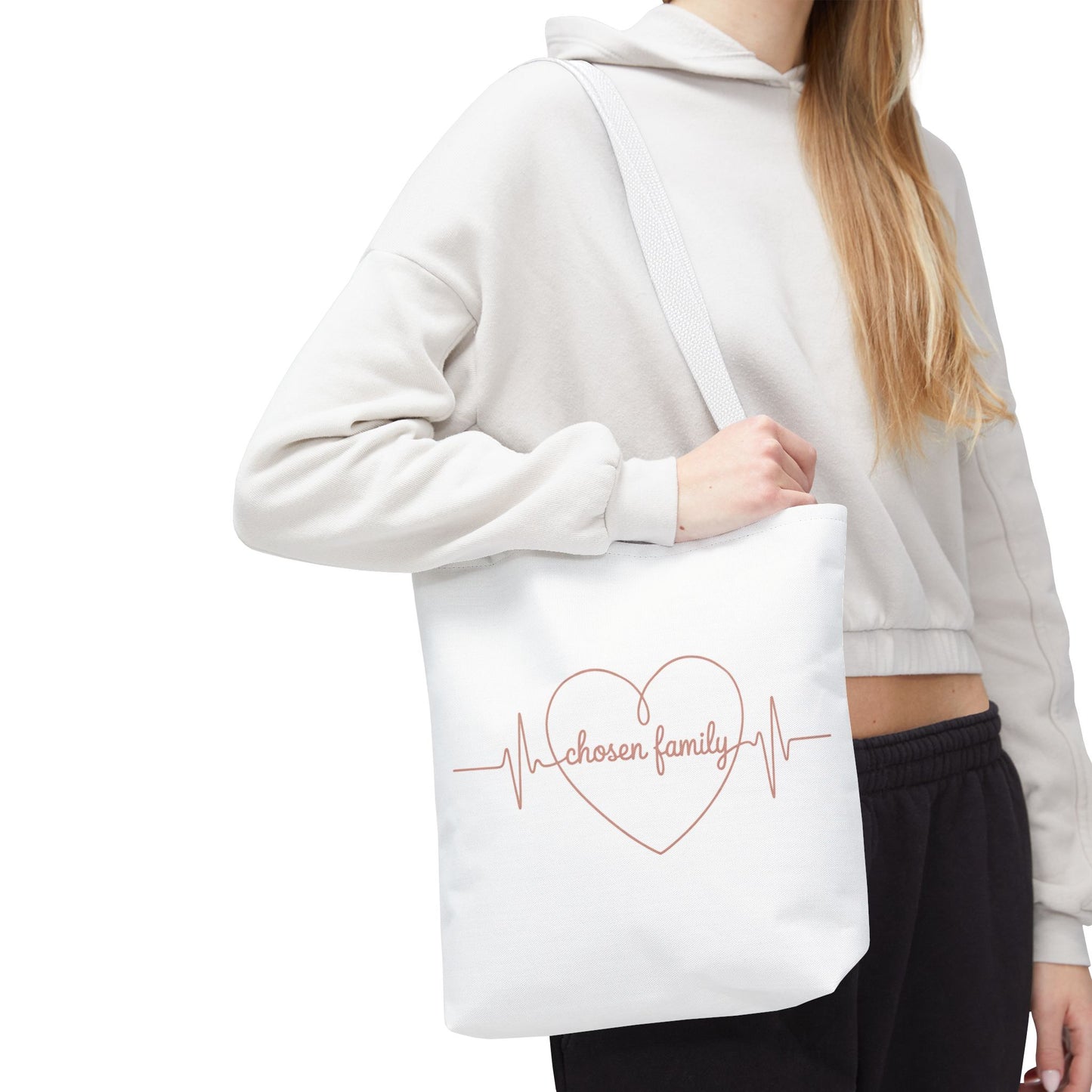 Heartbeat 'Chosen Family' Tote Bag - Perfect Gift for Loved Ones