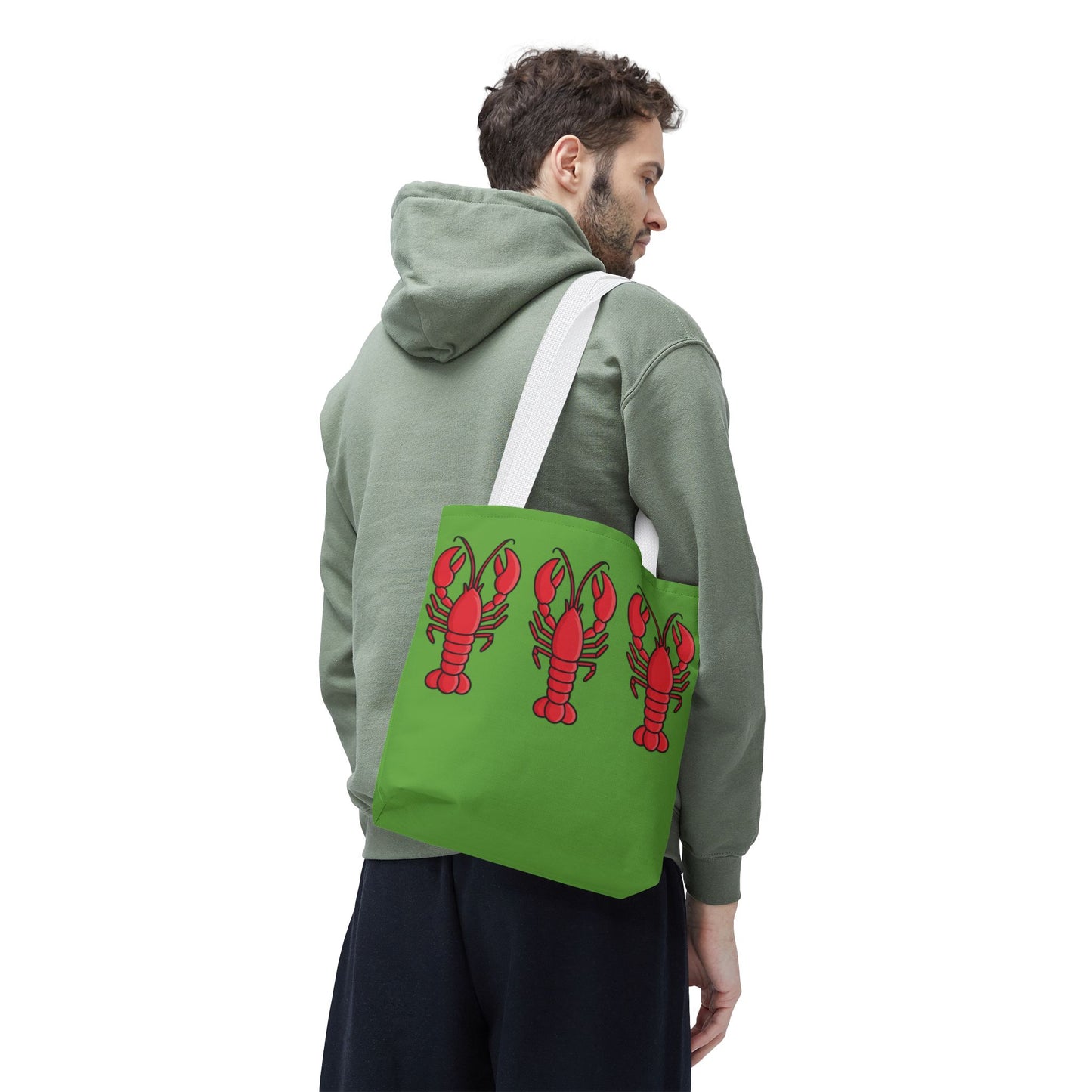 Lobster Print Tote Bag, Beach Bag, Summer Accessory, Gift for Seafood Lovers, Fun Shopping Tote, Lobster Lover Gift