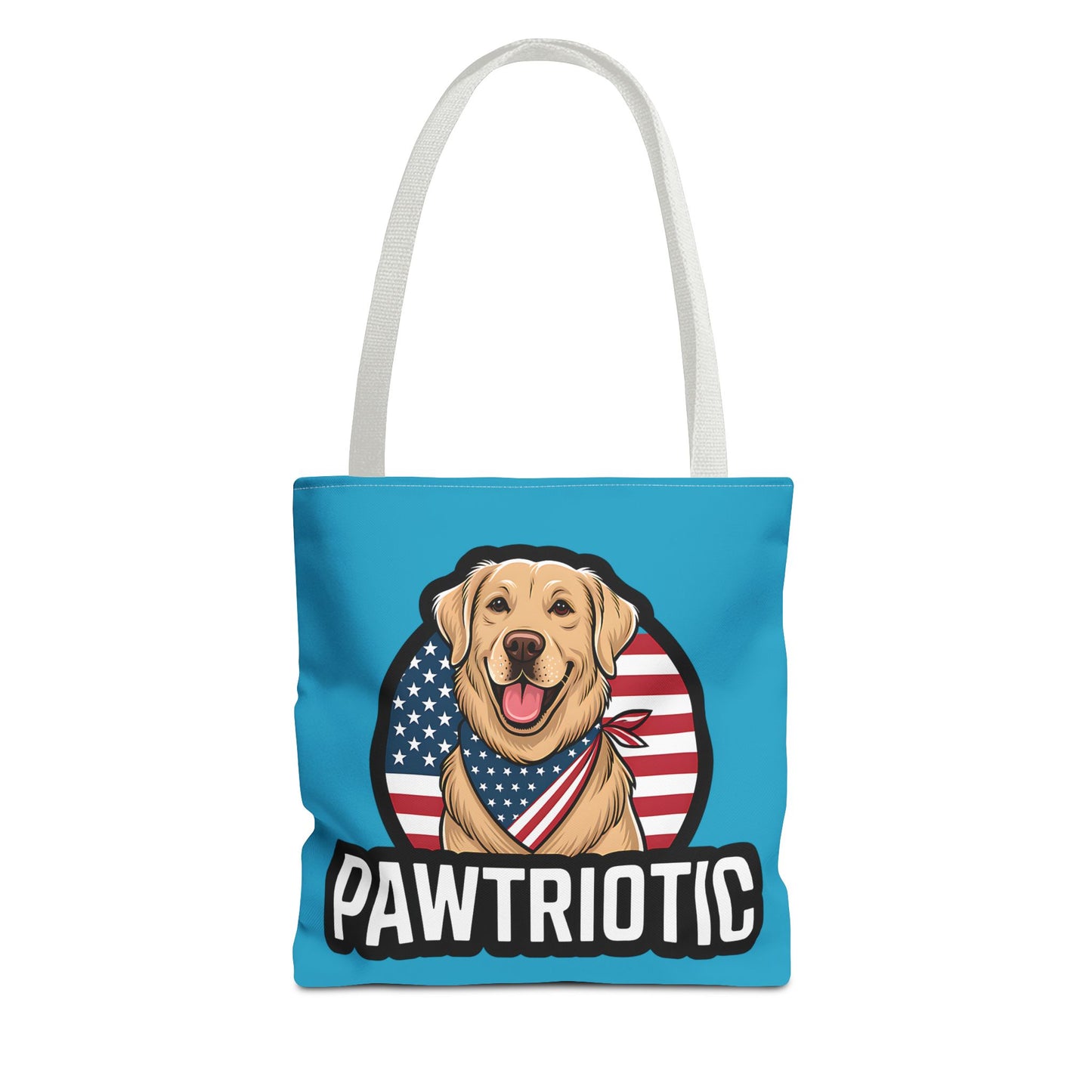 Pawtrotic Tote Bag, Dog Lover's Accessory, Patriotic Dog Tote, Animal Appreciation Gift, Fourth of July Celebration