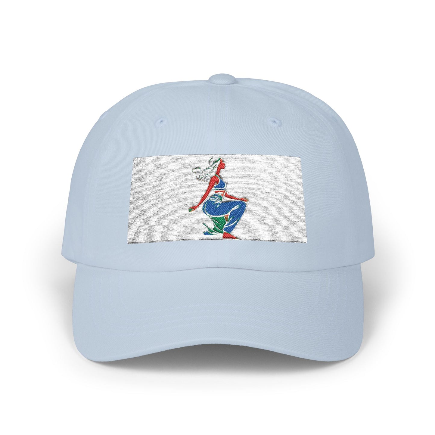 Retro Style Classic Dad Cap with Colorful Graphic Design
