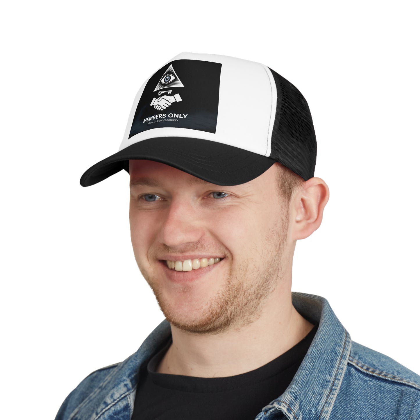 Exclusive Mesh Cap - 'Members Only' Design - Fashionable Trucker Hat