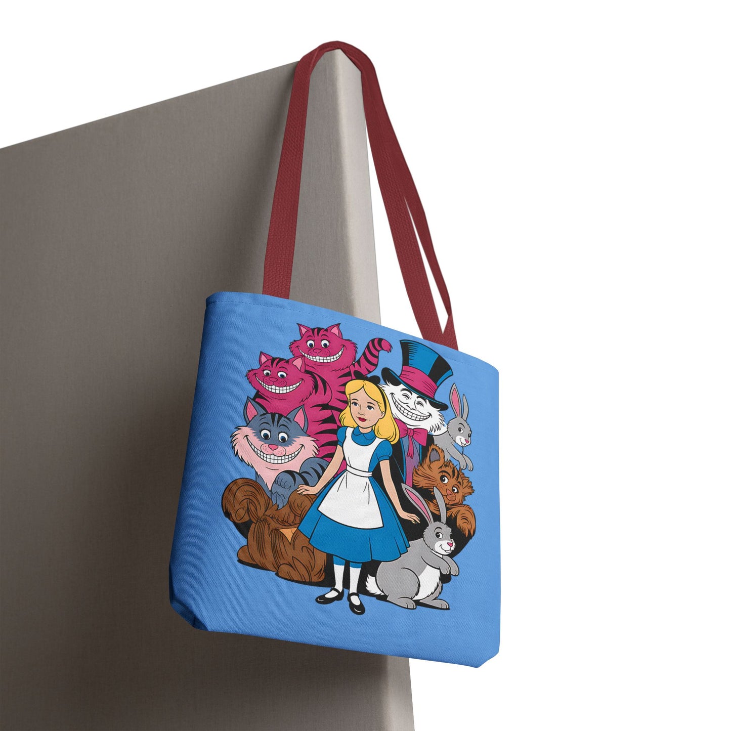 Charming Wonderland Tote Bag | Alice in Wonderland AOP | Fun Gift, Eco-Friendly, Movie Lover, Unique Accessory, Quirky Shopping Bag