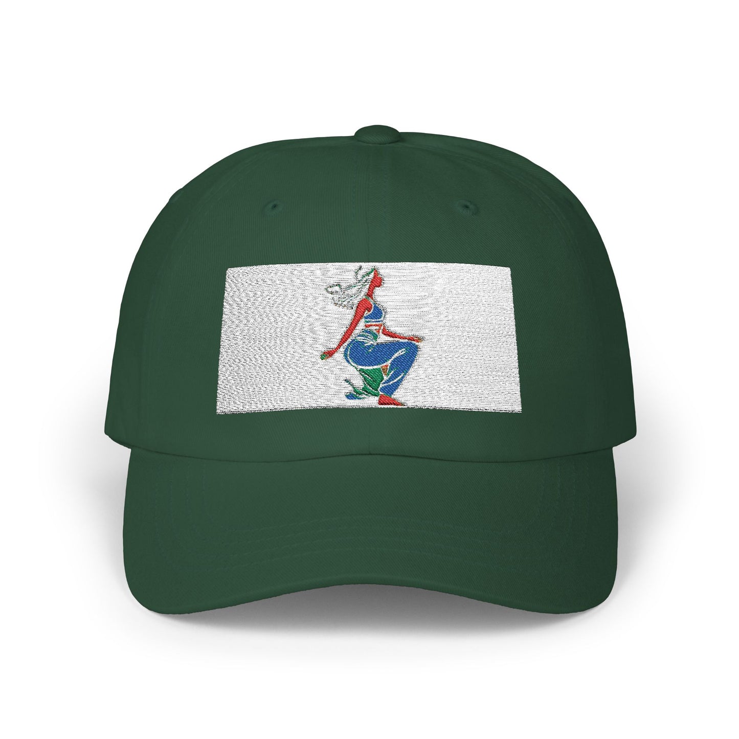Retro Style Classic Dad Cap with Colorful Graphic Design