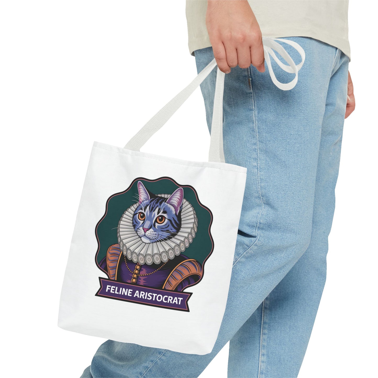 Feline Aristocrat Tote Bag – Stylish Cat Lover's Accessory