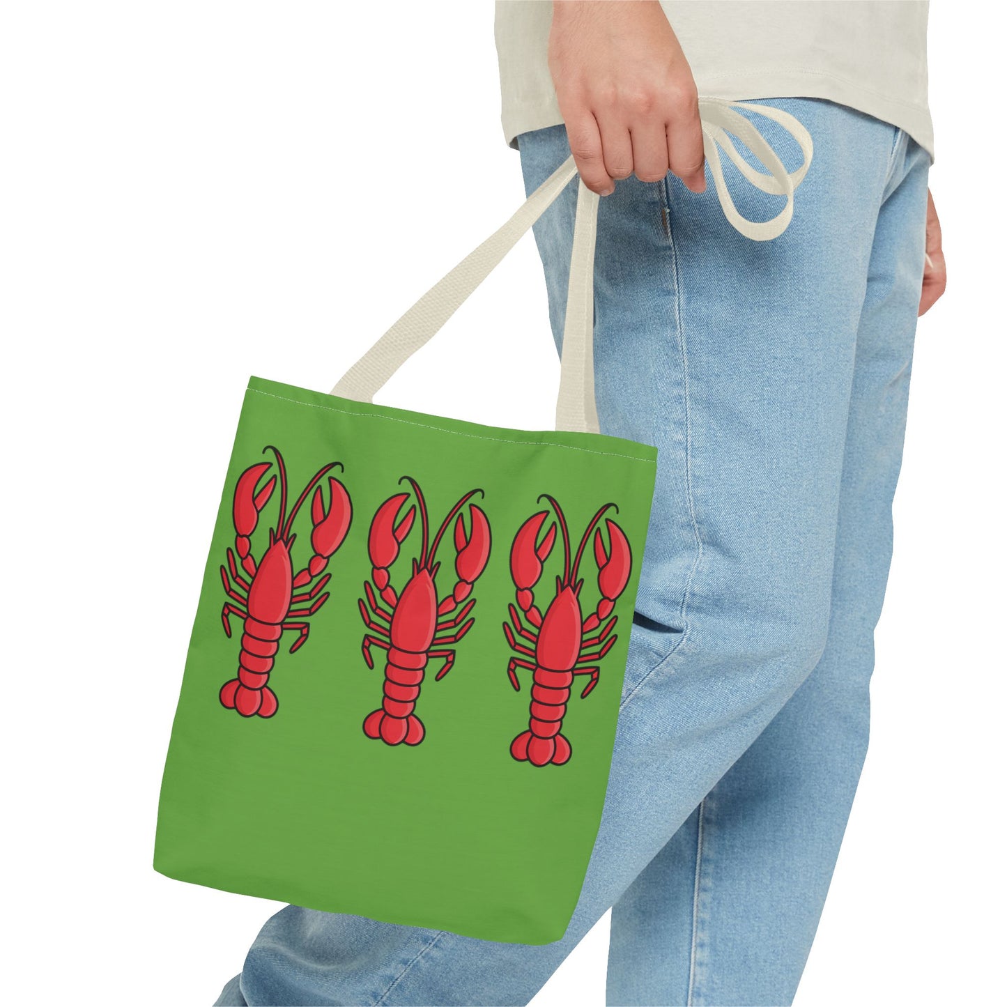 Lobster Print Tote Bag, Beach Bag, Summer Accessory, Gift for Seafood Lovers, Fun Shopping Tote, Lobster Lover Gift