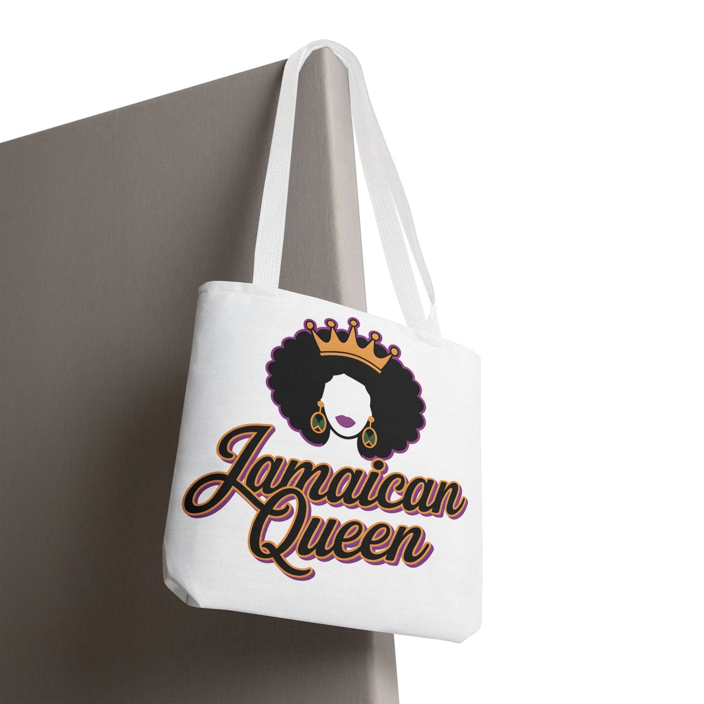Jamaican Queen Tote Bag - Stylish Canvas Bag for Proud Heritage