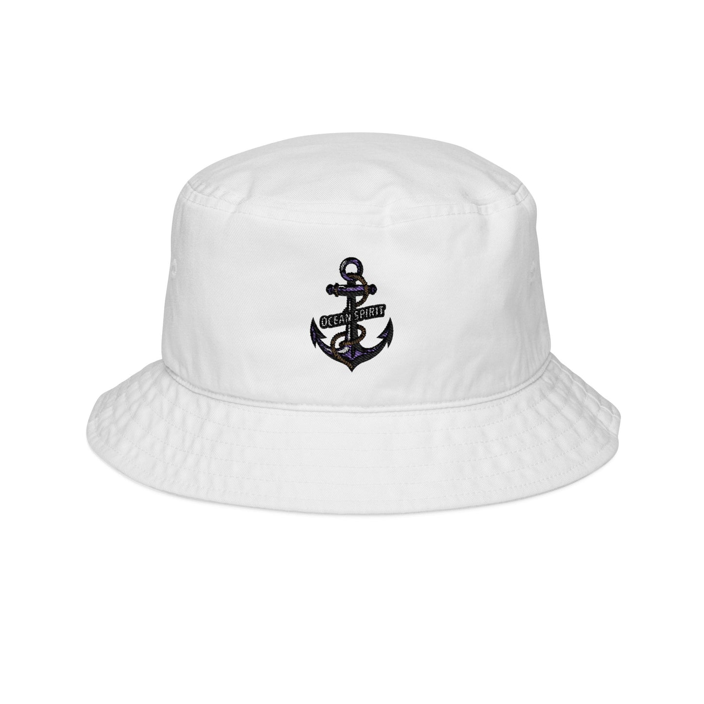 Embroidered Anchor Bucket Hat | Nautical Fashion Accessory, Summer Beach Days, Gift for Sailors, Casual Style, Unique Design