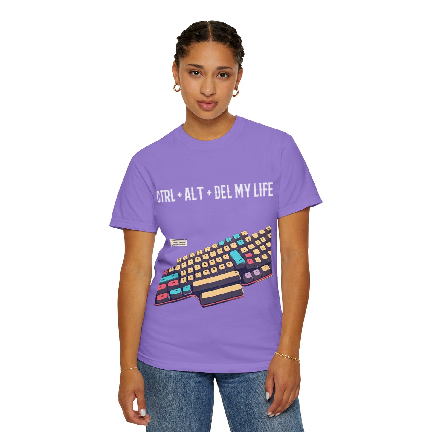 Humorous Tech T-Shirt - CTRL + ALT + DEL My Life, Geeky Gift, Casual Wear, Gamer Shirt, Unisex Tee
