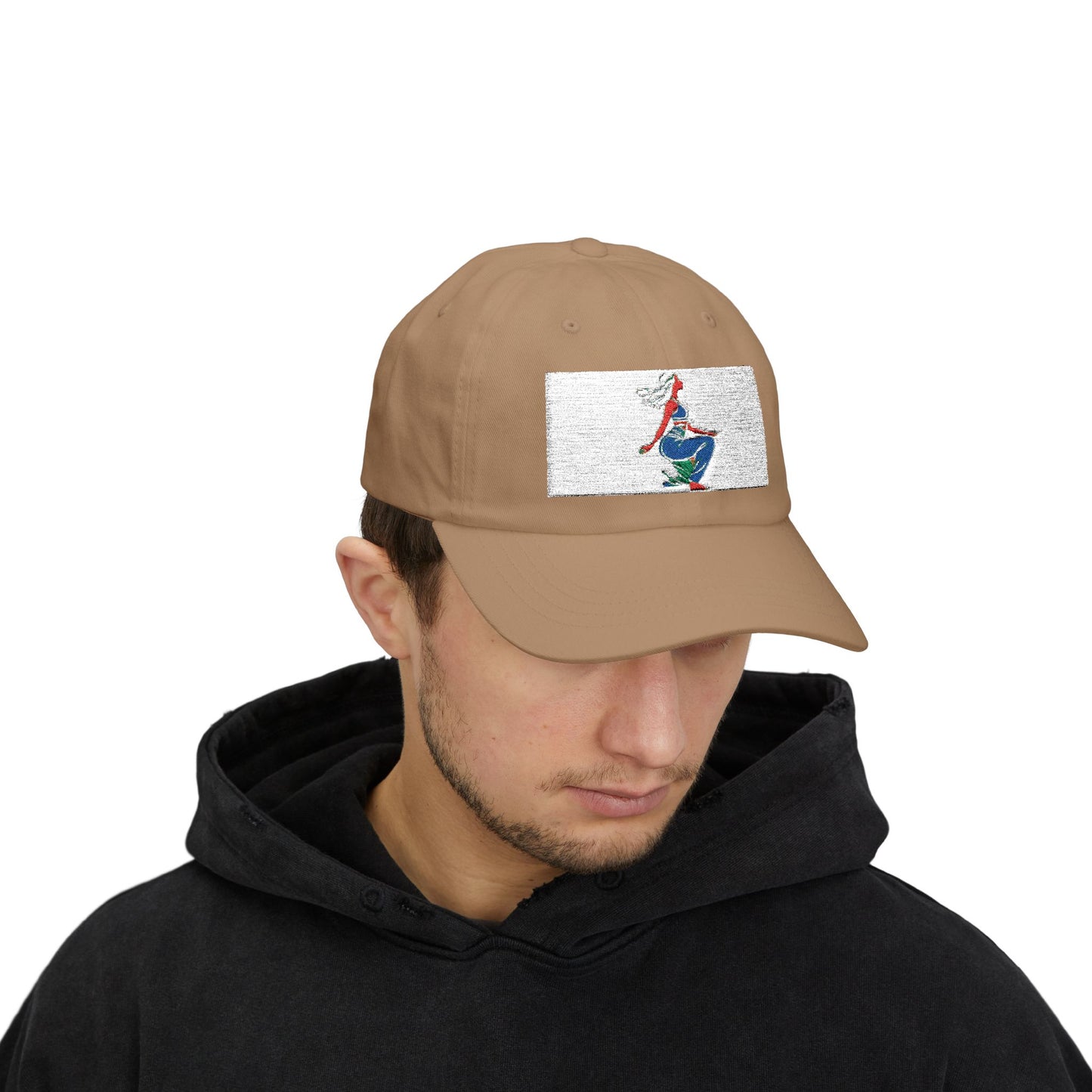 Retro Style Classic Dad Cap with Colorful Graphic Design