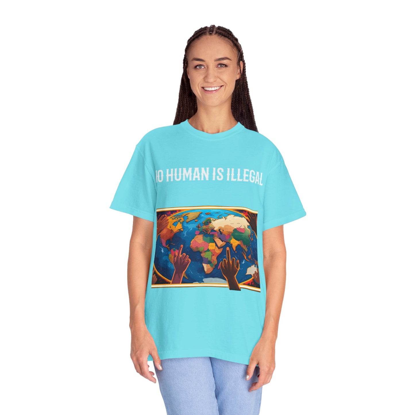 Global Unity Themed T-Shirt, Unisex Tee for Activists, Earth Day Shirt, Human Rights Awareness Tee, Gift for Social Justice Advocates