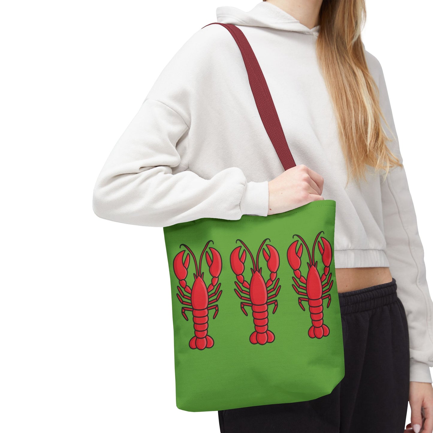 Lobster Print Tote Bag, Beach Bag, Summer Accessory, Gift for Seafood Lovers, Fun Shopping Tote, Lobster Lover Gift