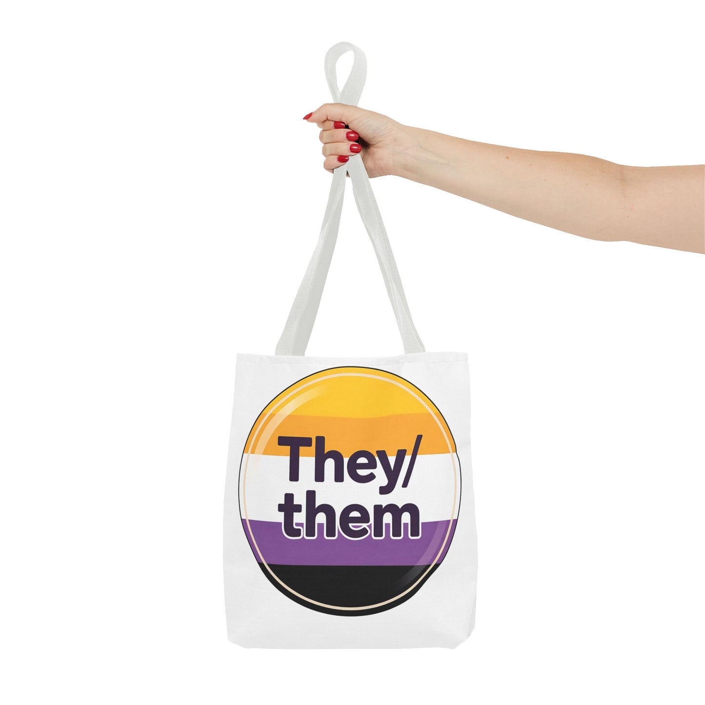 They/Them Pride Tote Bag - Inclusive Statement Accessory