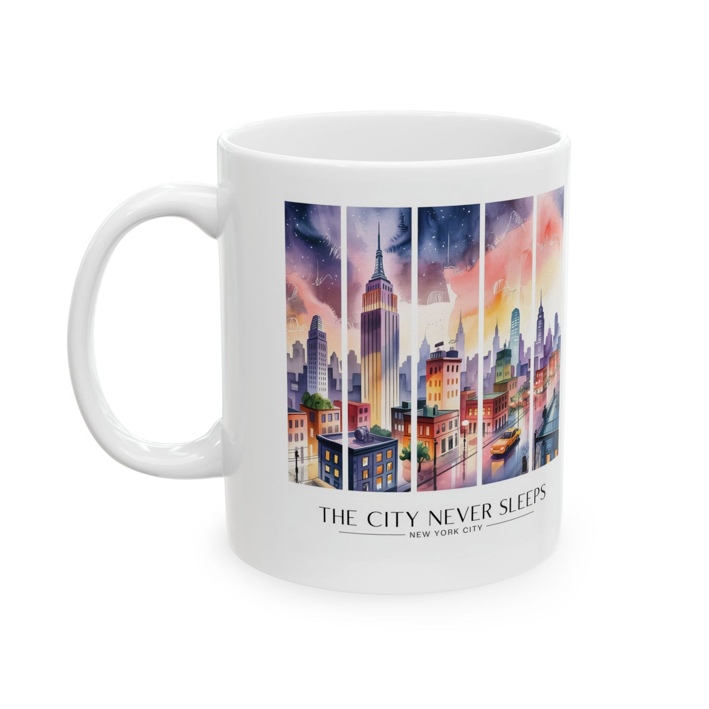City That Never Sleeps Ceramic Mug - 11oz & 15oz