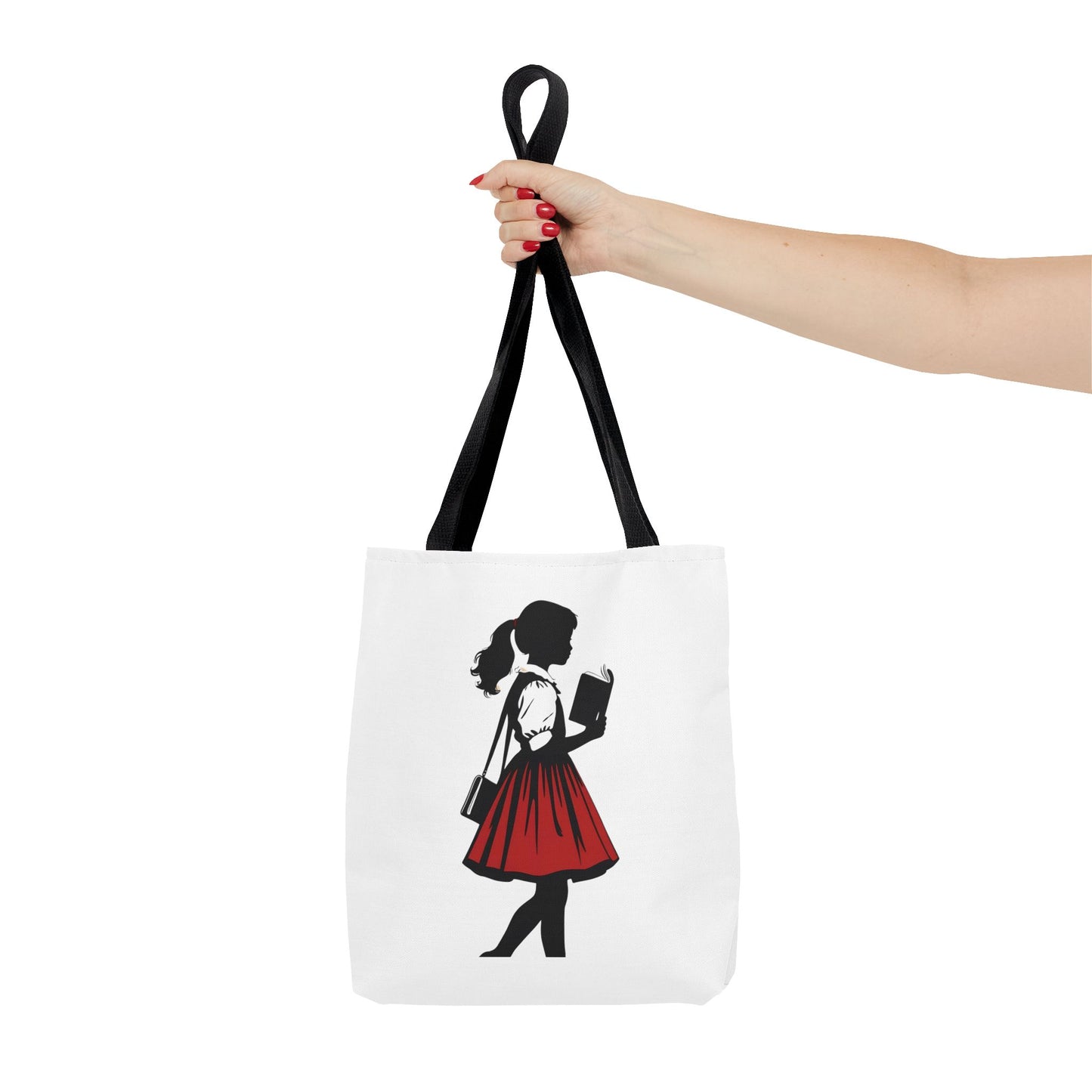 Chic Literary Tote Bag, Stylish Book Tote, Girly Eco-Friendly Bag, Feminine Reusable Shopper, Perfect Gift for Book Lovers